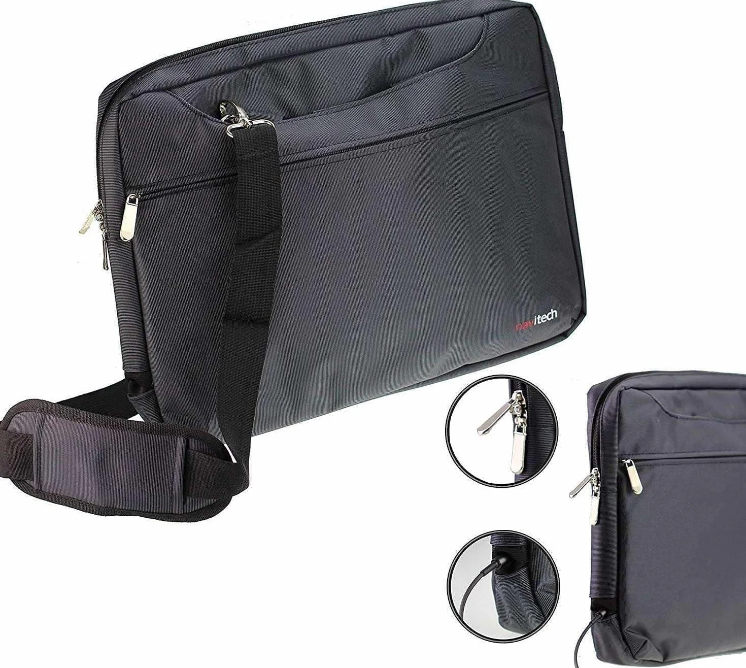 Navitech Étui De Transport Noir - Compatible avec L Pofoto 17.5" Lecteur DVD Portable