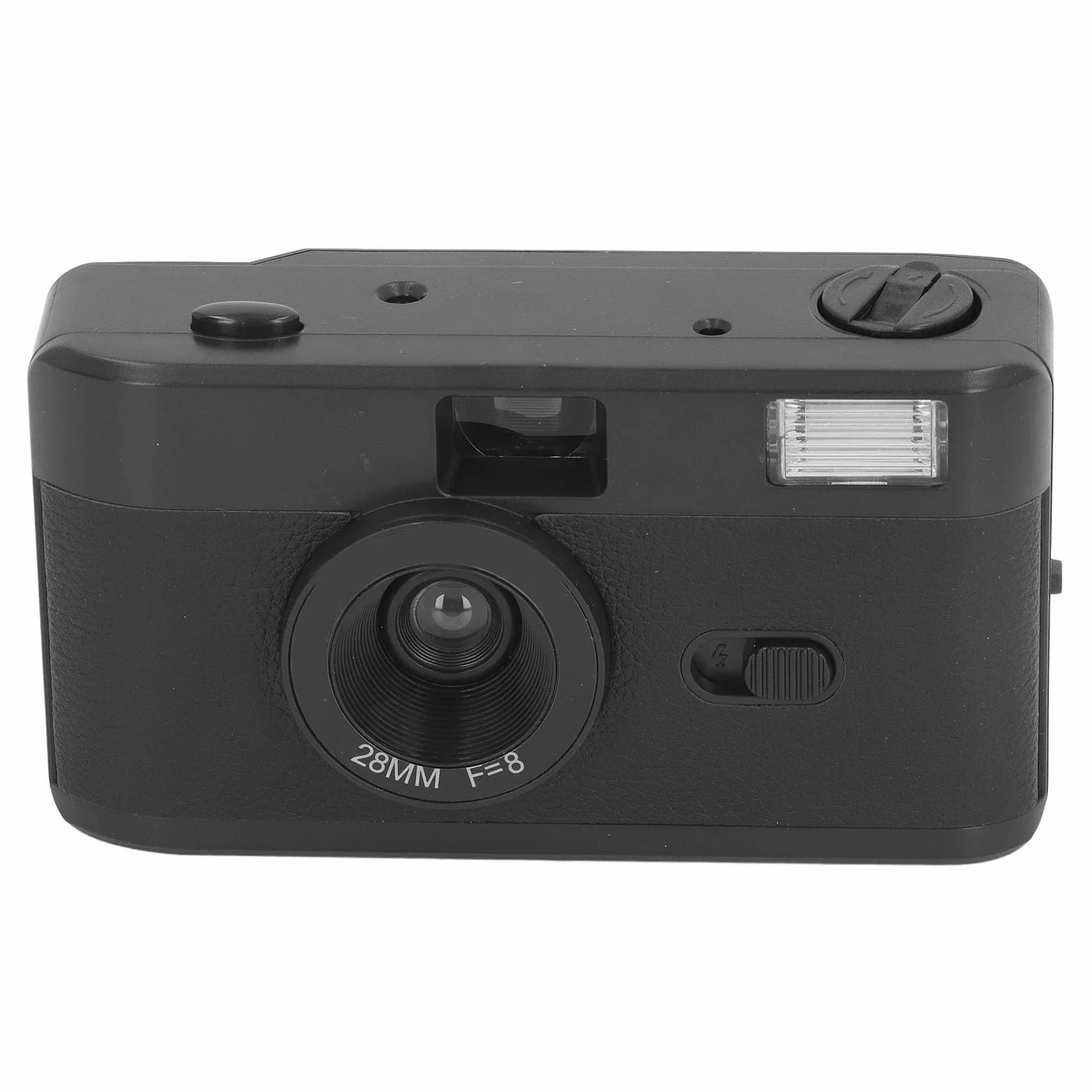 Appareil Photo à Film, Appareil Photo à Film Réutilisable sans Mise au Point 35 Mm avec Objectif 28 Mm F/8, Appareil Photo à Film Analogique 35 Mm avec Flash intégré, Léger et