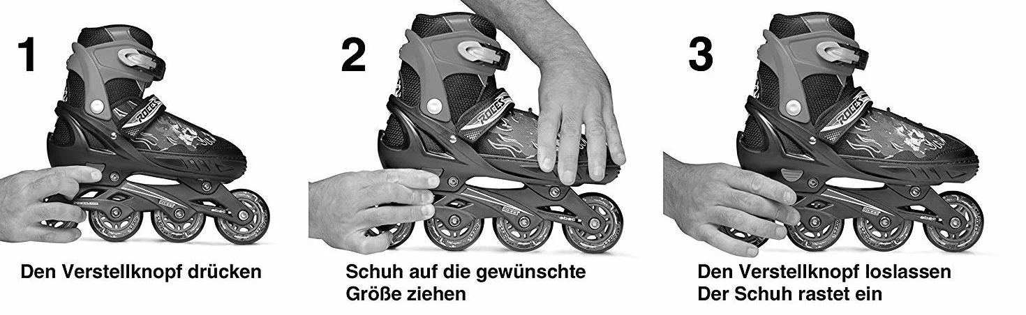 Roces Compy 8.0 Girl Patins en Ligne Taille Réglable Patins à Roulettes Enfant Blanc