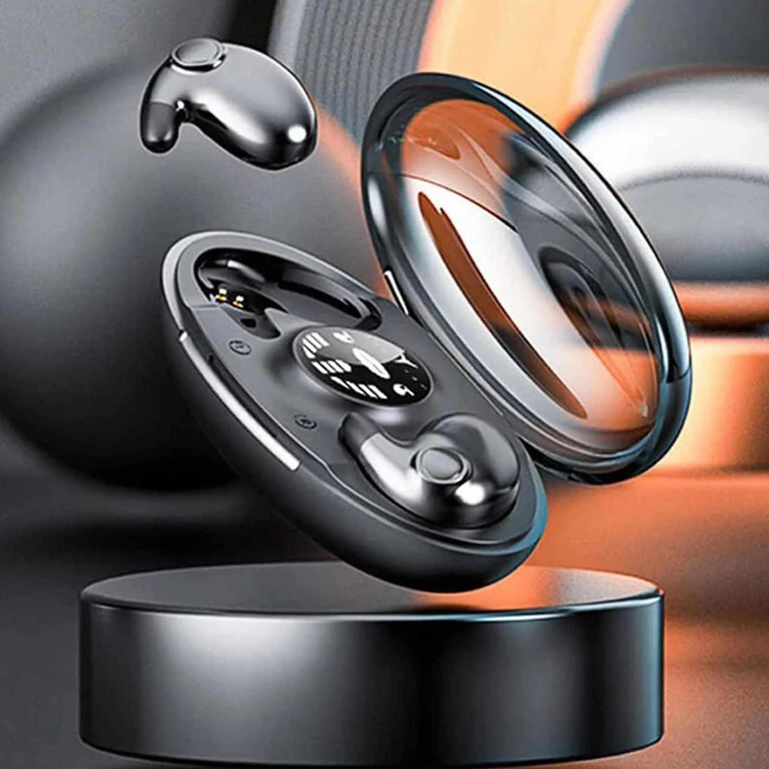 Teksome Écouteurs sans Fil Blue-Tooth | Écouteurs antibruit pour Dormir | Écouteurs Intra-Auriculaires IPX5 | Écouteurs sans Fil pour Les trajets et Le Sport