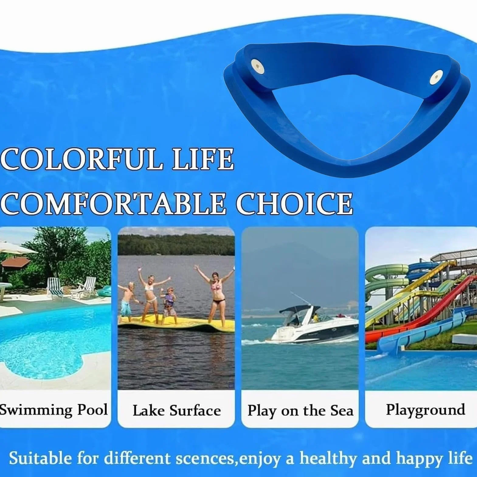 Chaise Flottante pour Piscine Selle Stable Hamac Sièges Adultes Plage Lac