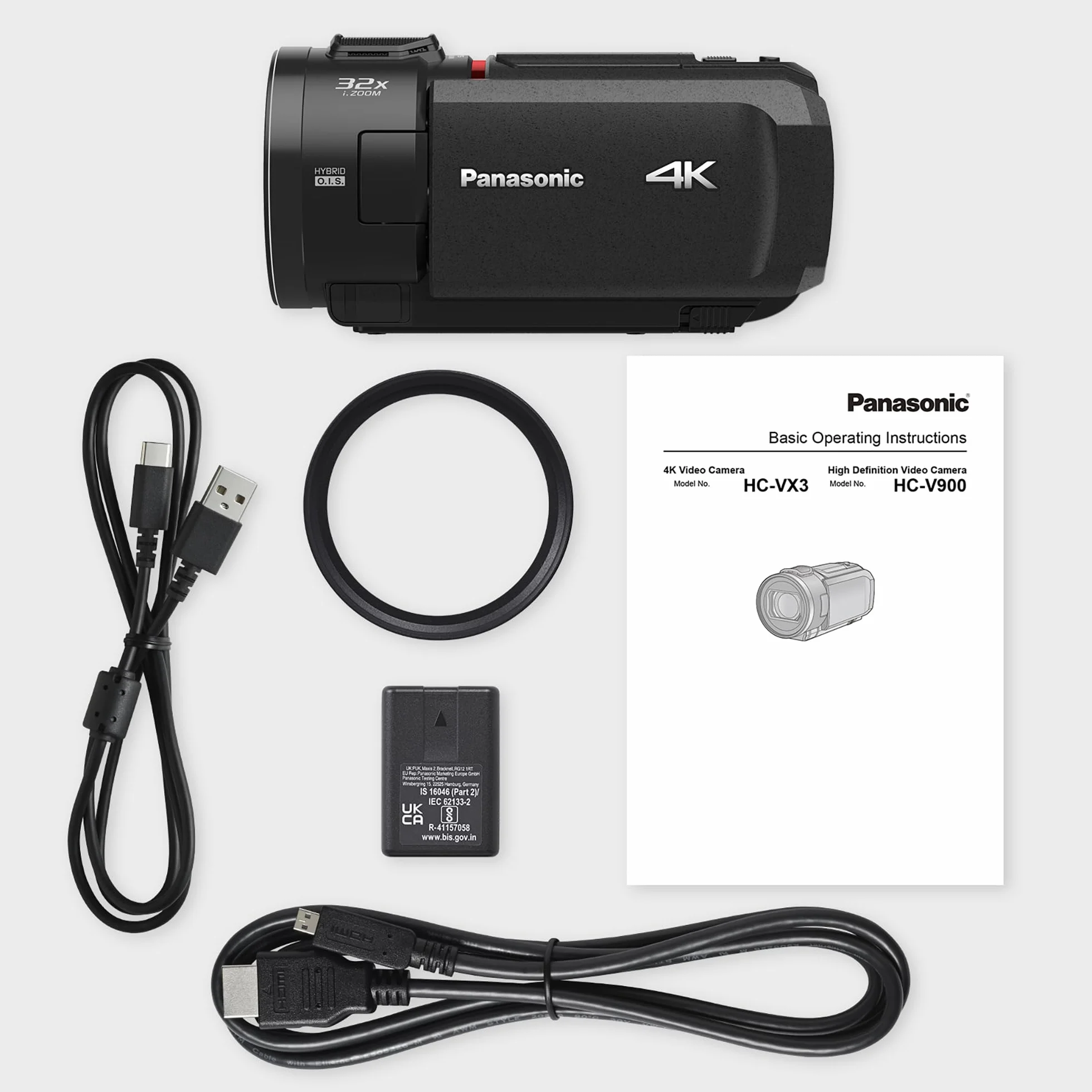 PANASONIC Camescope 4K HC-VX3
