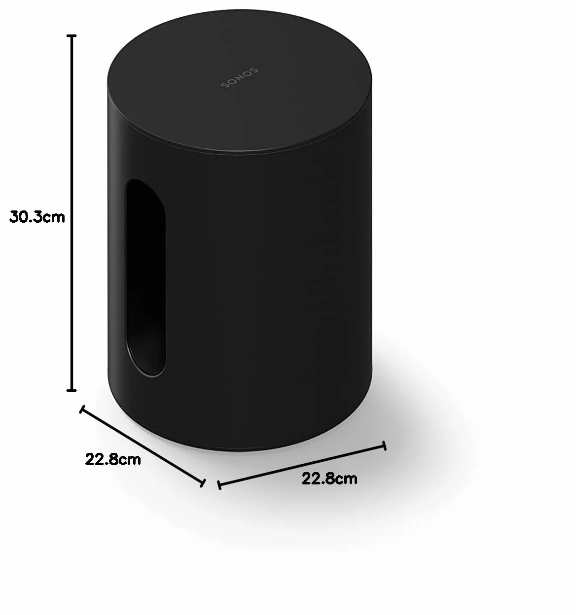 Sonos Sub Mini Caisson de Basses sans Fil Compact Noir