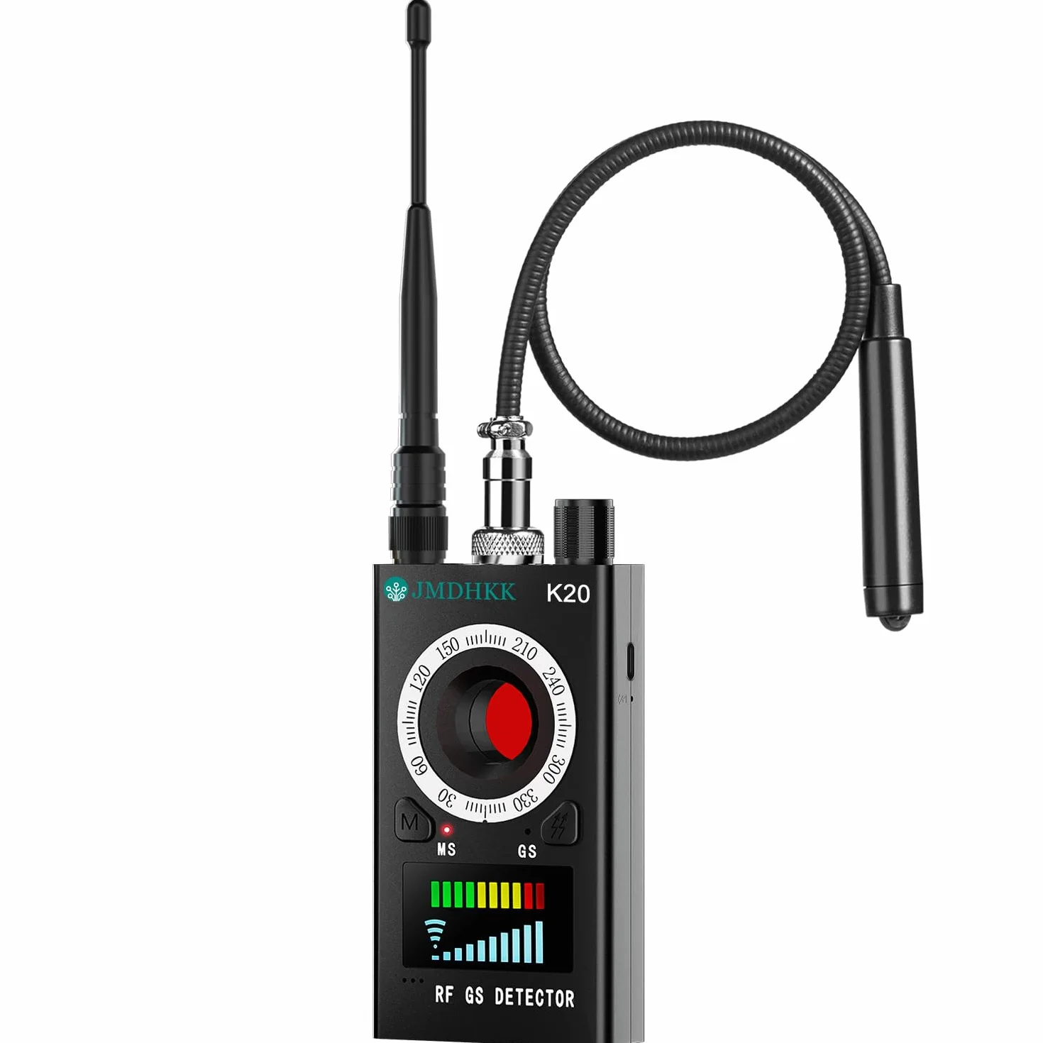 JMDHKK Détecteur de Caméras Espionnes, Détecteur de Micro Espion, GPS et Caméra pour Hôtels, Voyages, Voitures, Maison