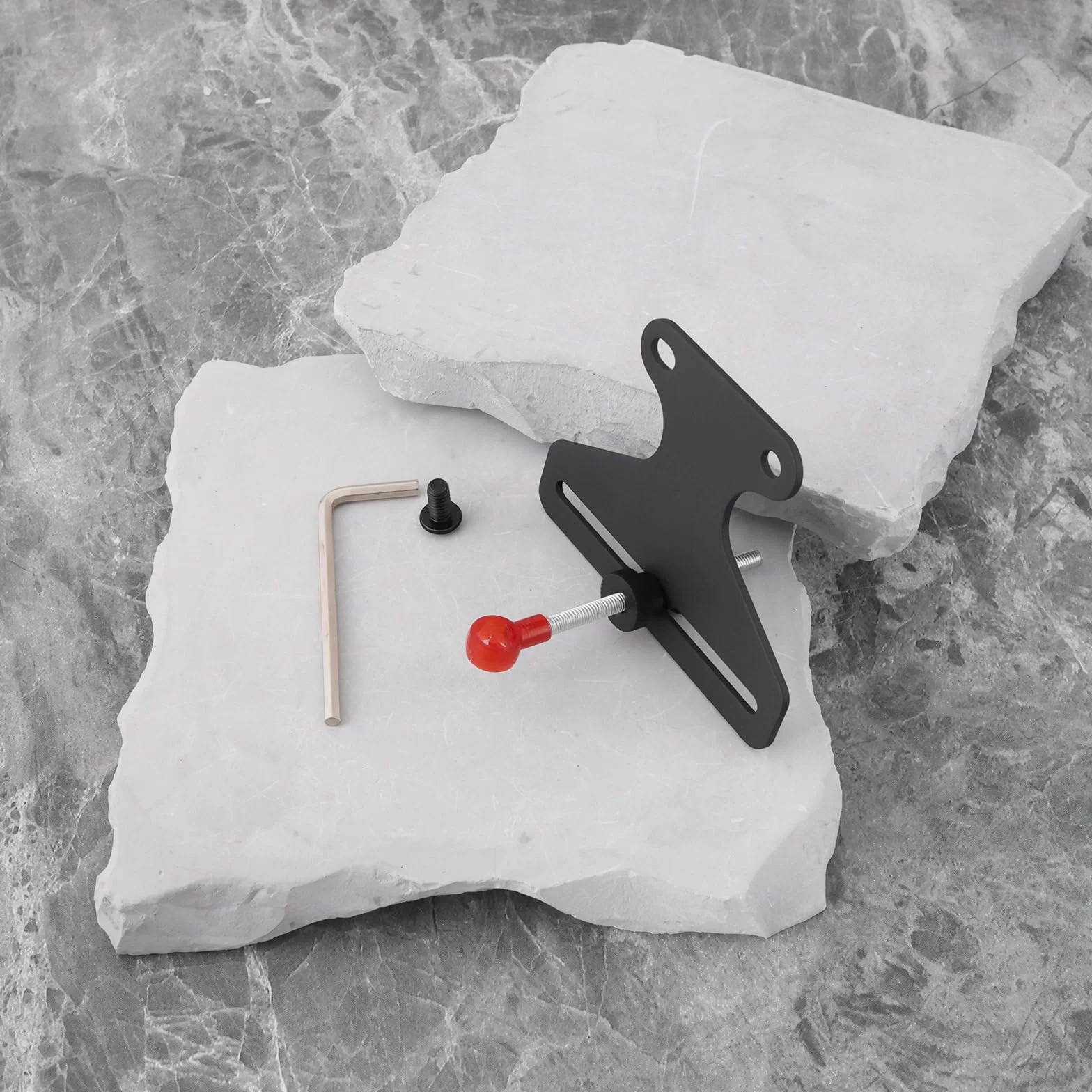 ECSiNG Viseur d'arc Anti-Flexion Métal Aiguille Unique Forme T Accessoire Tir à l'arc Noir