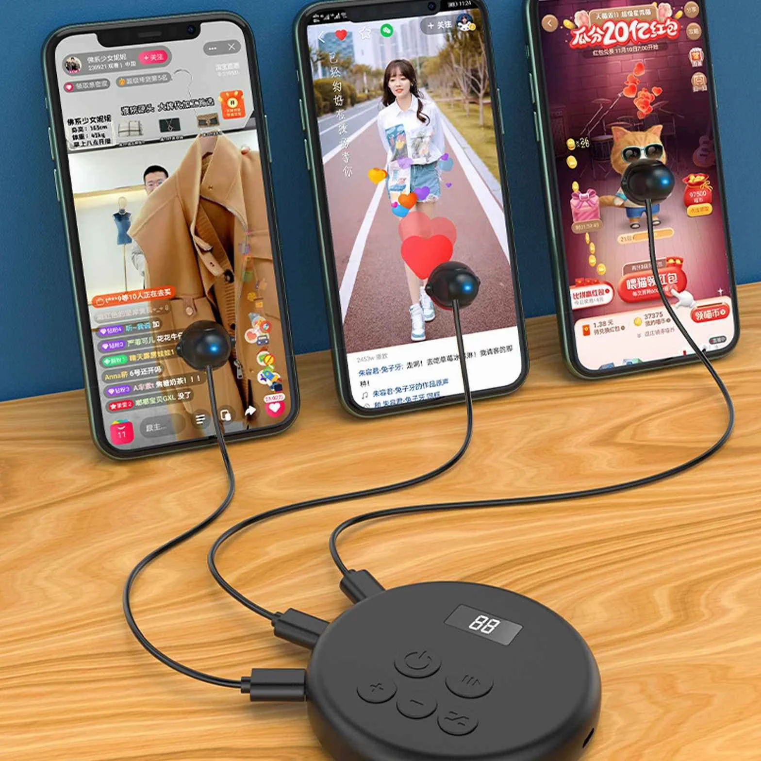 fonefunshop Clicker Tapper Liker Automatique pour Smartphone avec 6 clics – Gardez l'écran en Vie – Pas de Code de Veille