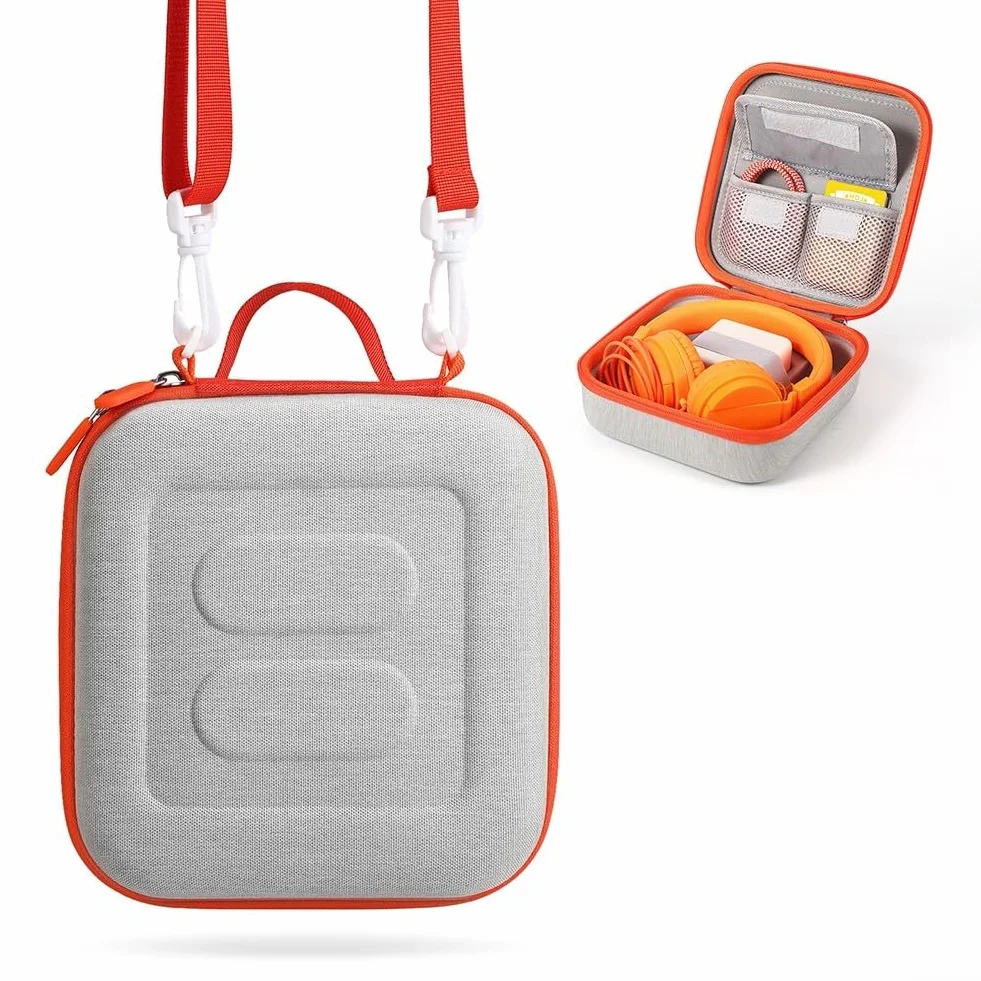 Étui de voyage pour Yoto Mini avec bandoulière réglable, peut contenir des mini, des écouteurs de lecteur et des cartes audio, porte-cartes en EVA, protection essentielle pour les