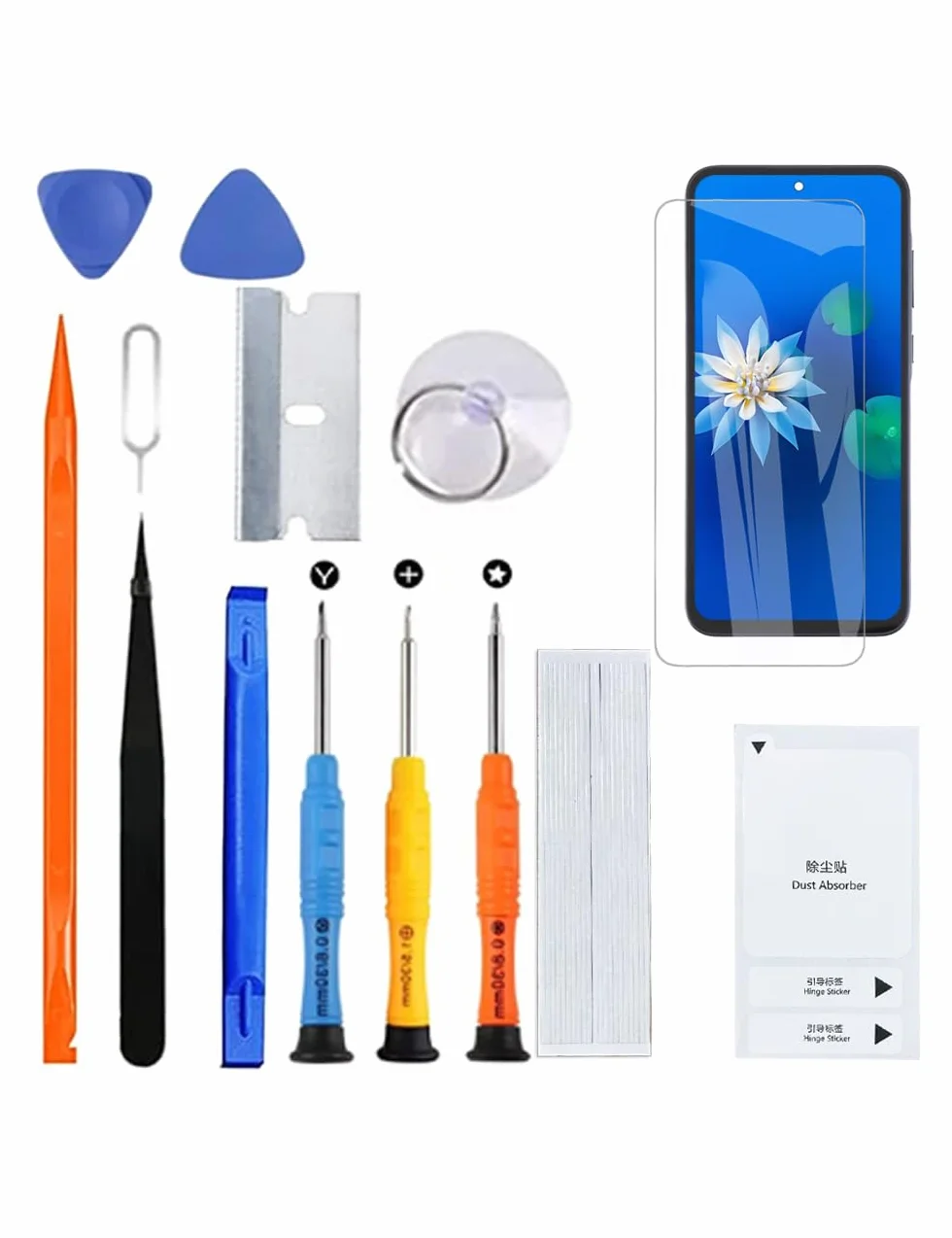 H&LYCYJ Écran LCD pour Samsung Galaxy A35 5G TFT A356E A356E/DS A356B Kit de remplacement d'écran LCD (Noir avec cadre, Sans empreintes digitales)
