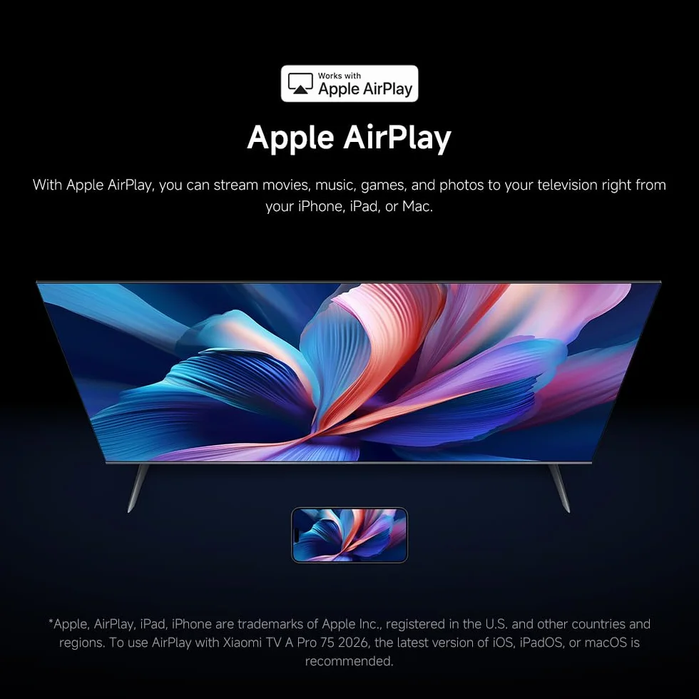 XIAOMI QLED 43" A Pro 2026 UltraHD 4K Dolby Audio Google TV