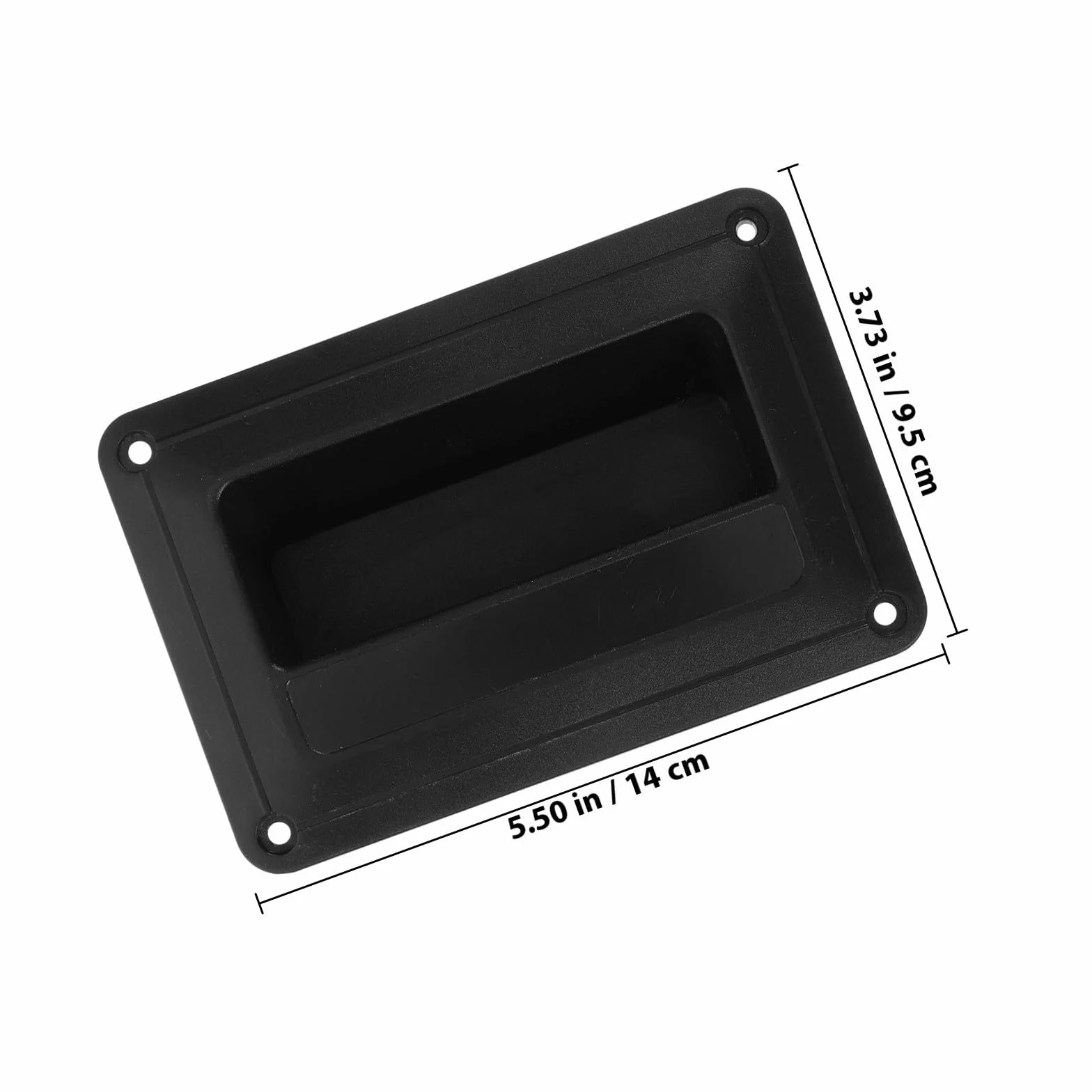 Zerodeko Poignées Latérales Accessoires Faciles à Installer pour en Plastique Noir Design Simple et Délicat 4 Pièces Haut-Parleur Audio pour Enceinte