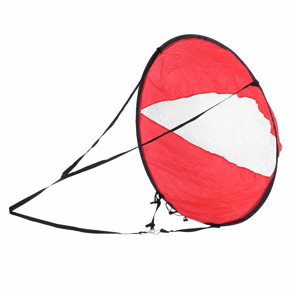 Brrnoo Voile de Vent pour Kayak et Canoë Voile Compacte en Polyester Léger