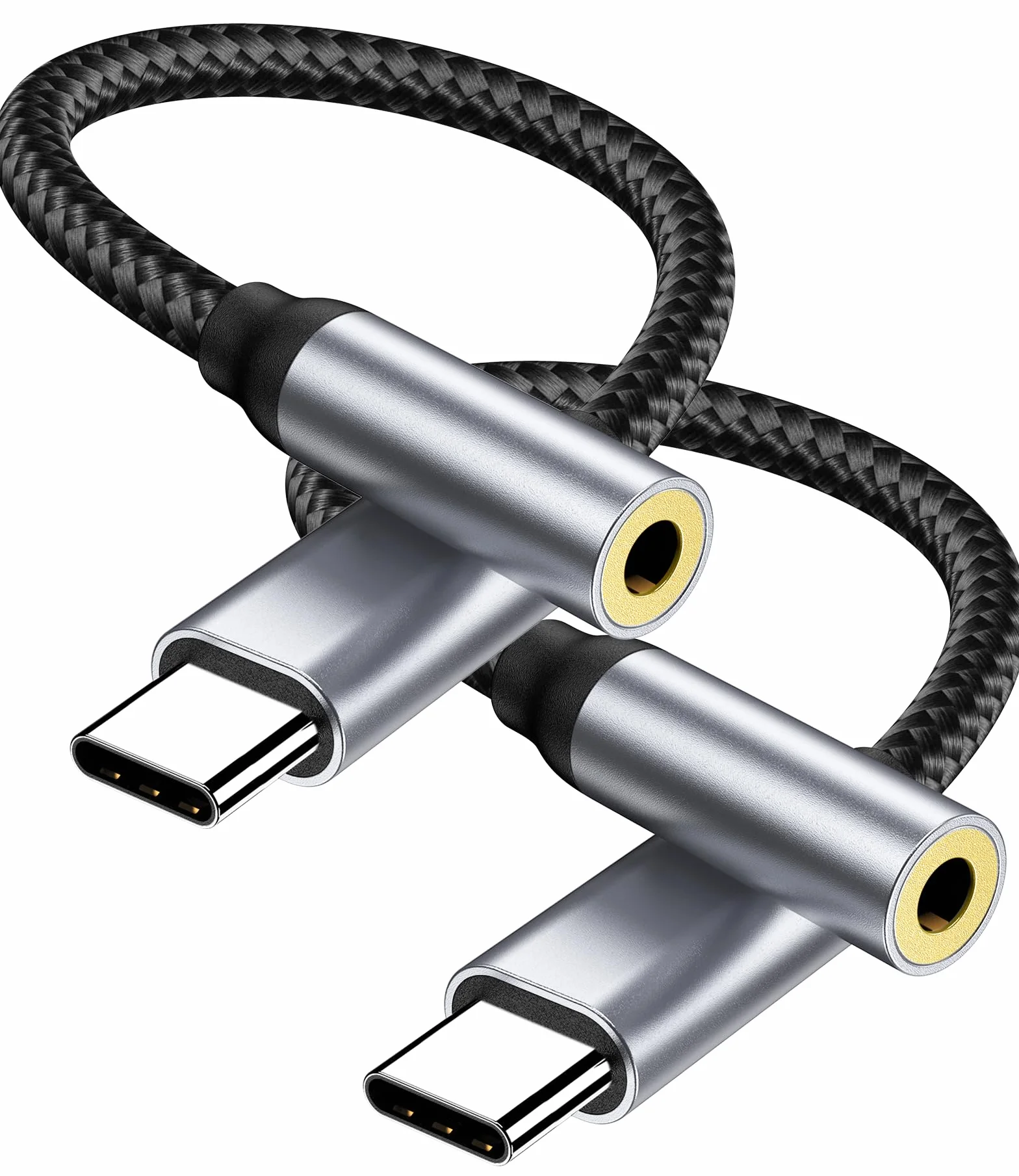 Adaptateur de Prise Casque 3,5mm USB Type C Compatible iPhone 16 15 Pro Max Plus, Galaxy S24 S23 Ultra Note 20 A54, Huawei P50 P40 Mate 30