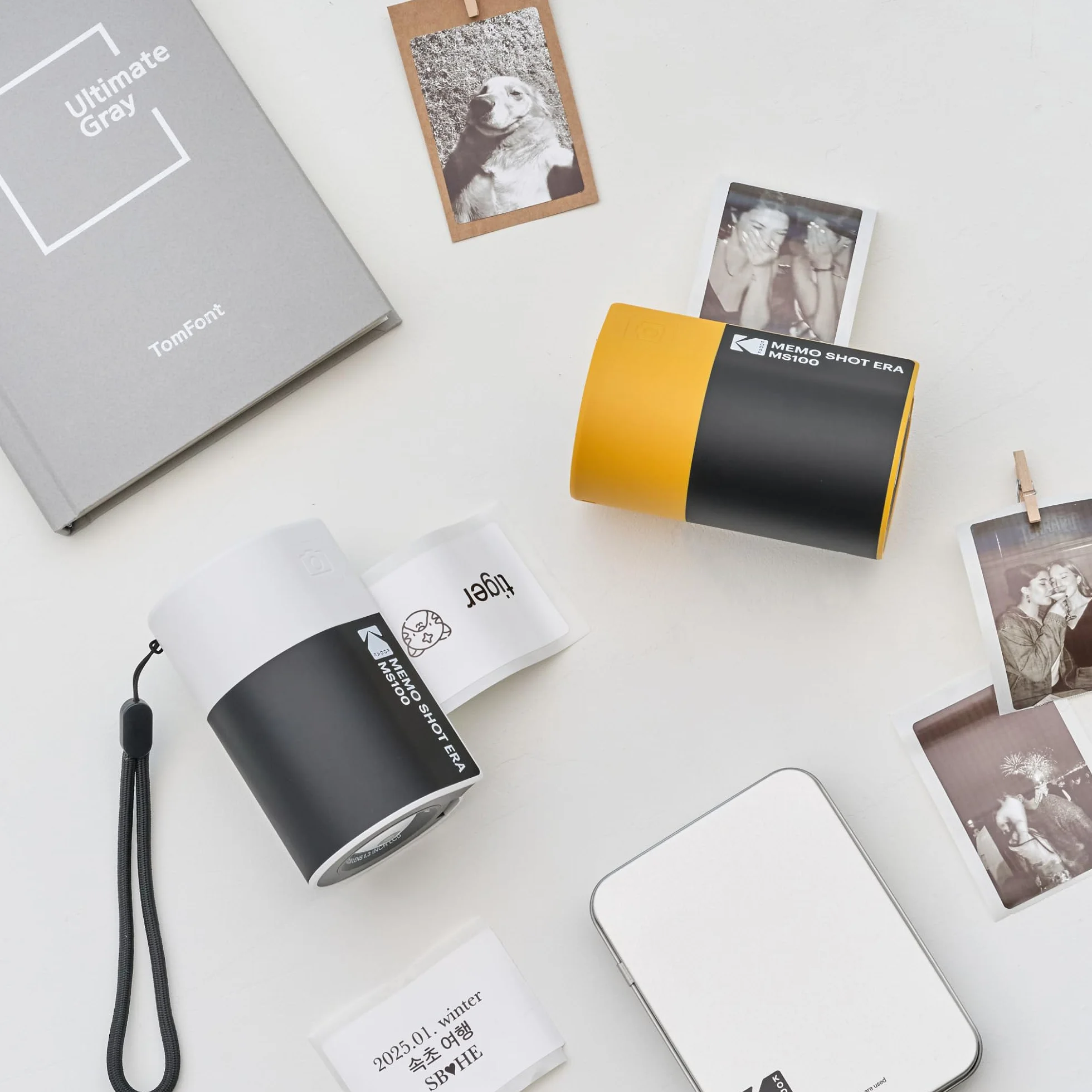 Kodak Memo Shot Era Cadeau Noel - Appareil Photo numérique instantané & Imprimante Photo, Jaune (Appareil Photo avec 1 Rouleau de Rouleau de Papier Photo One-Touch + 9 Rouleaux de Papier Photo Set)