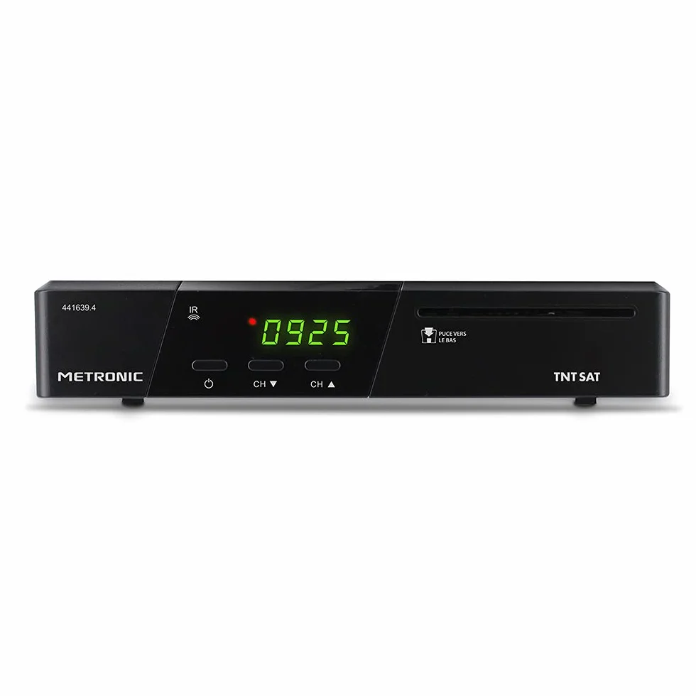 Metronic Décodeur TNT TNTSAT Satellite Terminal HD PVR READY avec Carte TNTSAT Enregistreur TV
