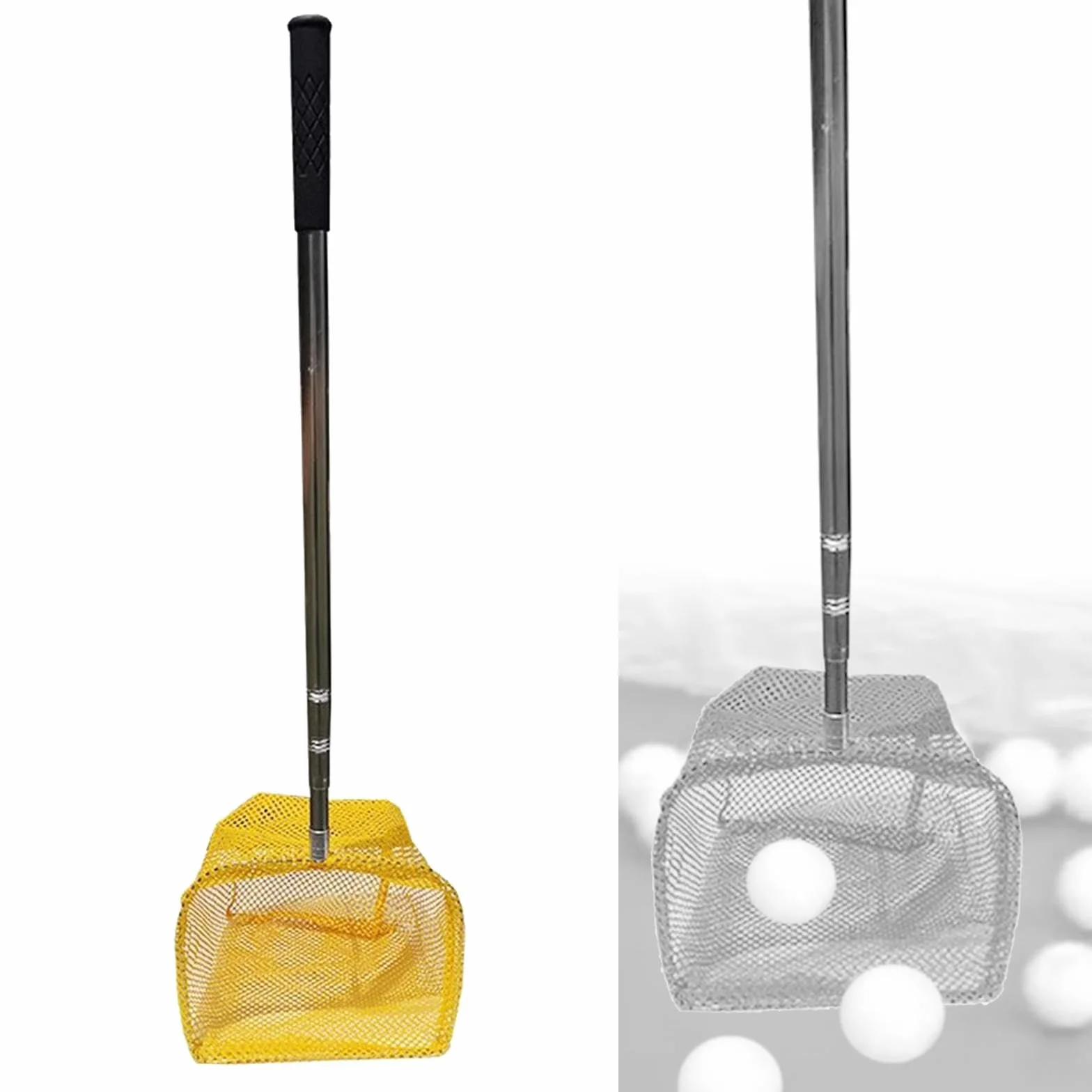 Milageto Ramasse-balles de Tennis de Table avec Filet, Sac télescopique Portable réglable