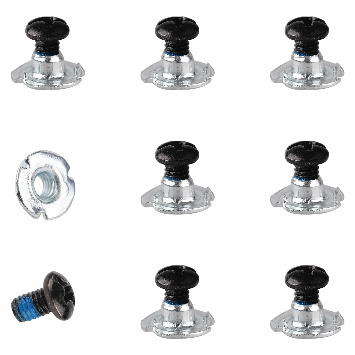 PEUTIER Vis Fixation Snowboard M4x7,5mm Métal 16pcs