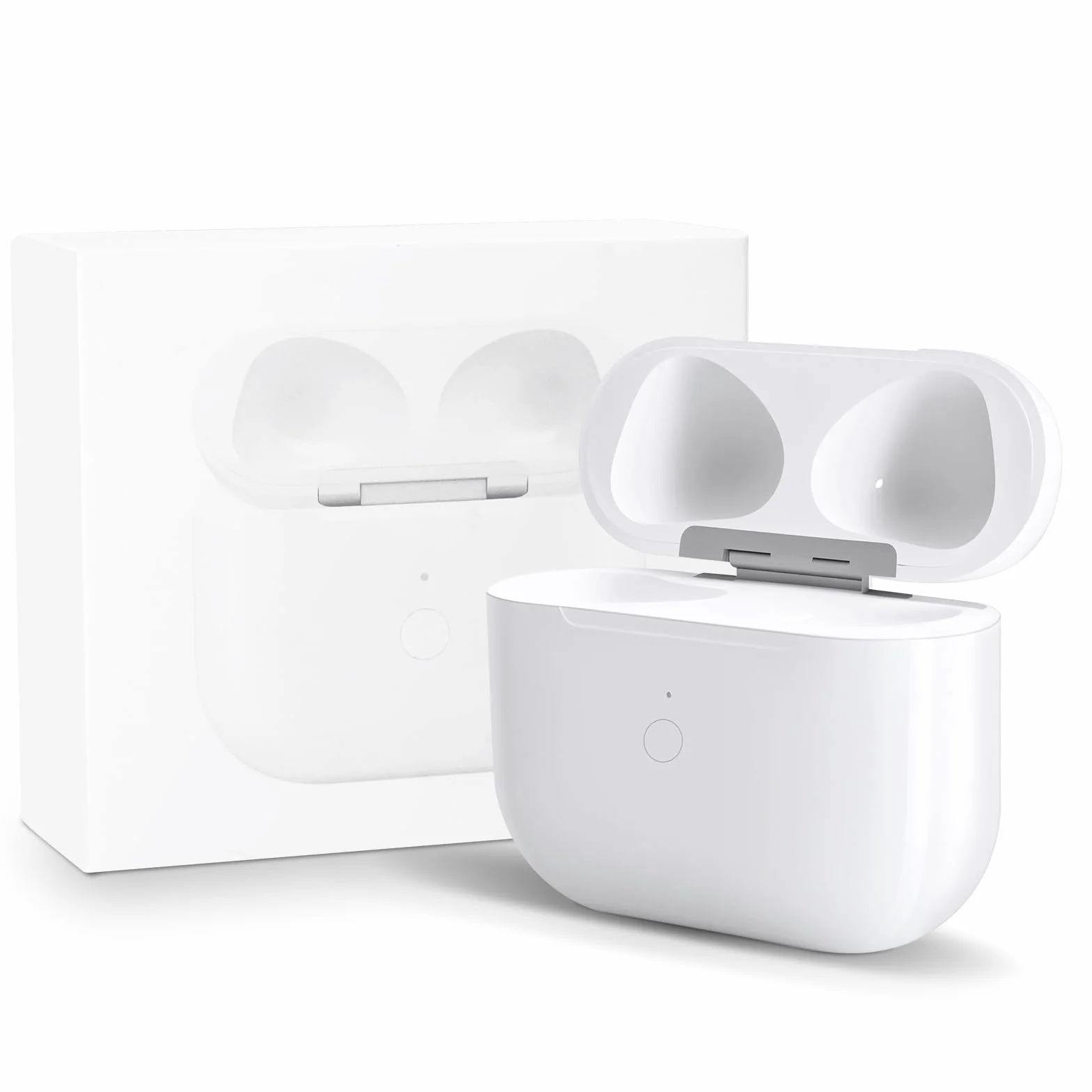Boîtier de Recharge sans Fil AirPods 3, Remplacement avec Boutons d'appairage, Batterie 620 mAh, Port L