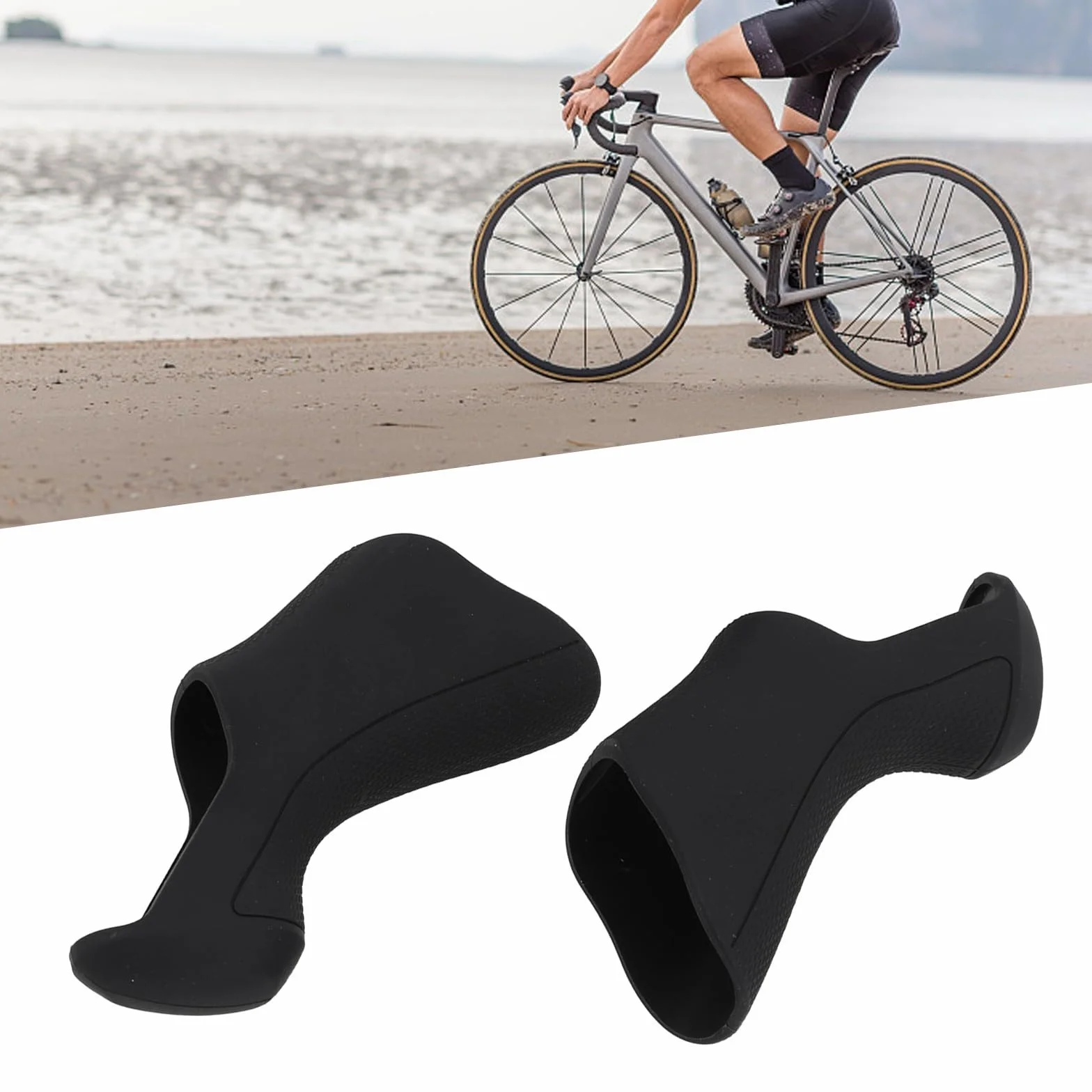 Housses de levier de vitesse Ultegra ST-6870 Di2 Road en caoutchouc Noir - Zilimontt