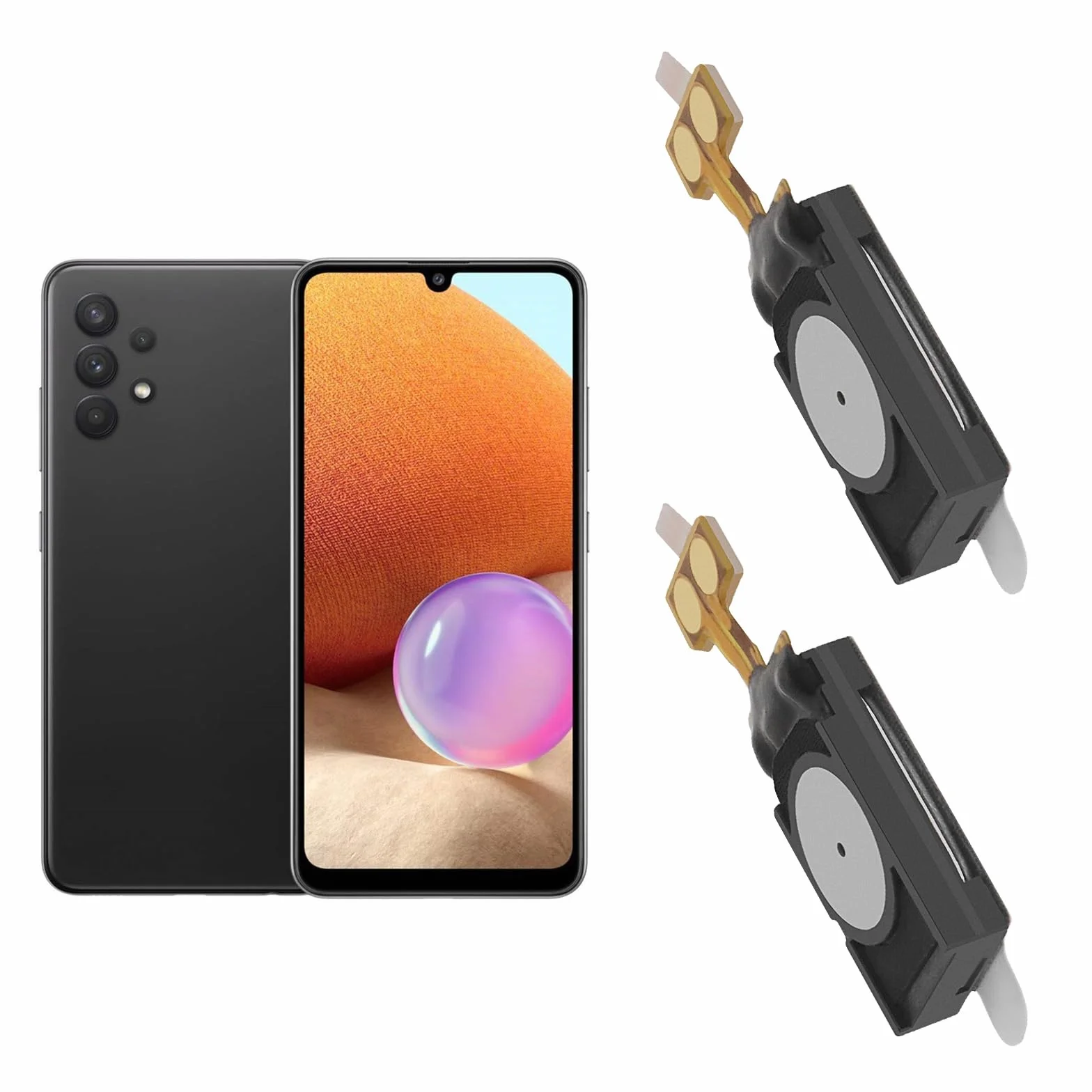 Lot de 2 haut-parleurs de rechange pour Samsung A32 5G A326B