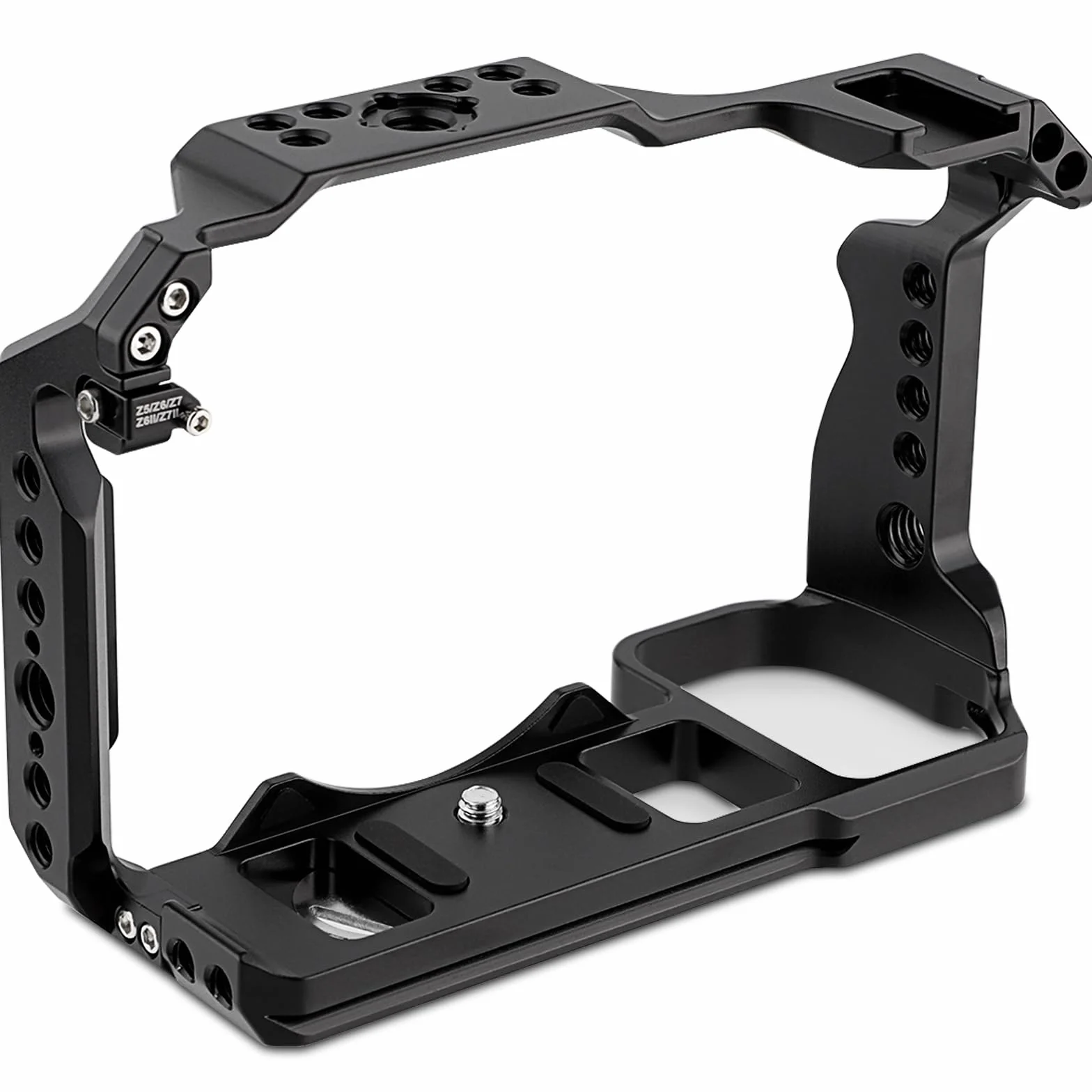 Leftfoto Cage pour appareil photo Nikon Z6III/Z5/Z6/Z7/Z6II/Z7II, cadre de protection avec base Arca, cage vidéo pour prise de vue vidéo Vlog