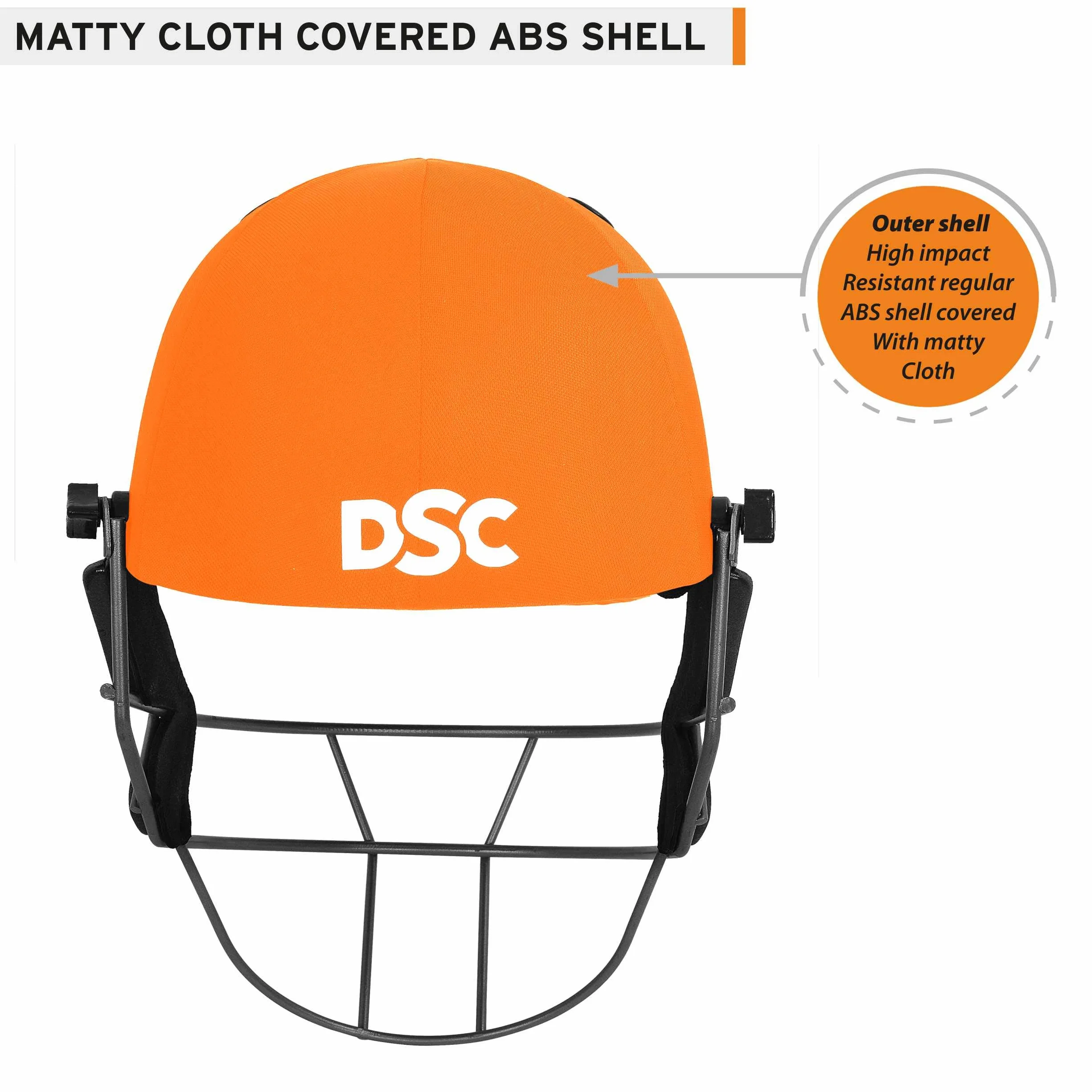 Fort 44 Lite Ti Casque de cricket homme grille réglable titane poids léger