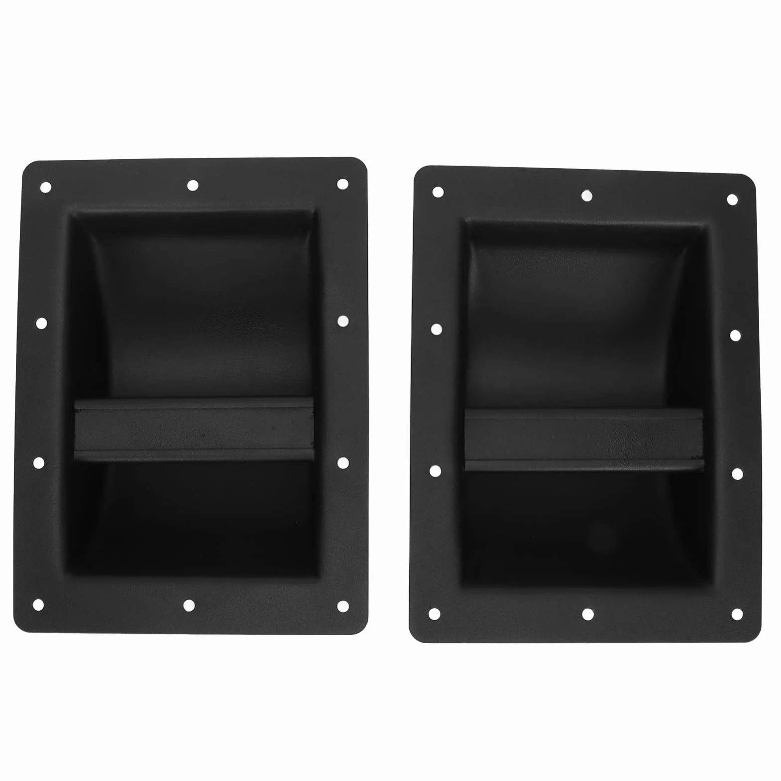 ciciglow 2 Pièces Poignées de Caisson de Basses D'enceinte, Barre d'acier Laminée à Froid de Haute Résistance avec 10 Trous de Vis pour Haut-Parleur Stéréo Bricolage Professionnel