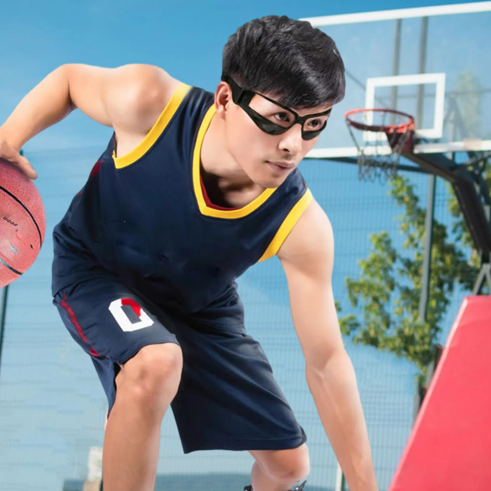 Lunettes d'entraînement de basket-ball portables confortables pour femmes, hommes, joueurs, adolescents, adultes, enfants
