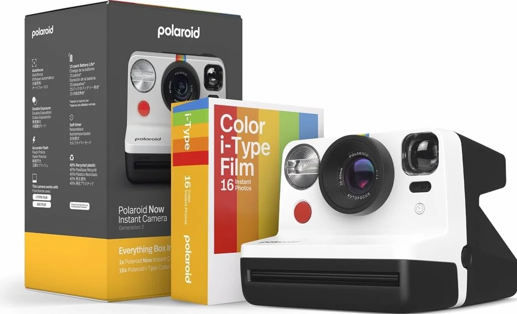 Polaroid Everything Box Now Gen 2 Appareil Photo Instantané - Noir et Blanc