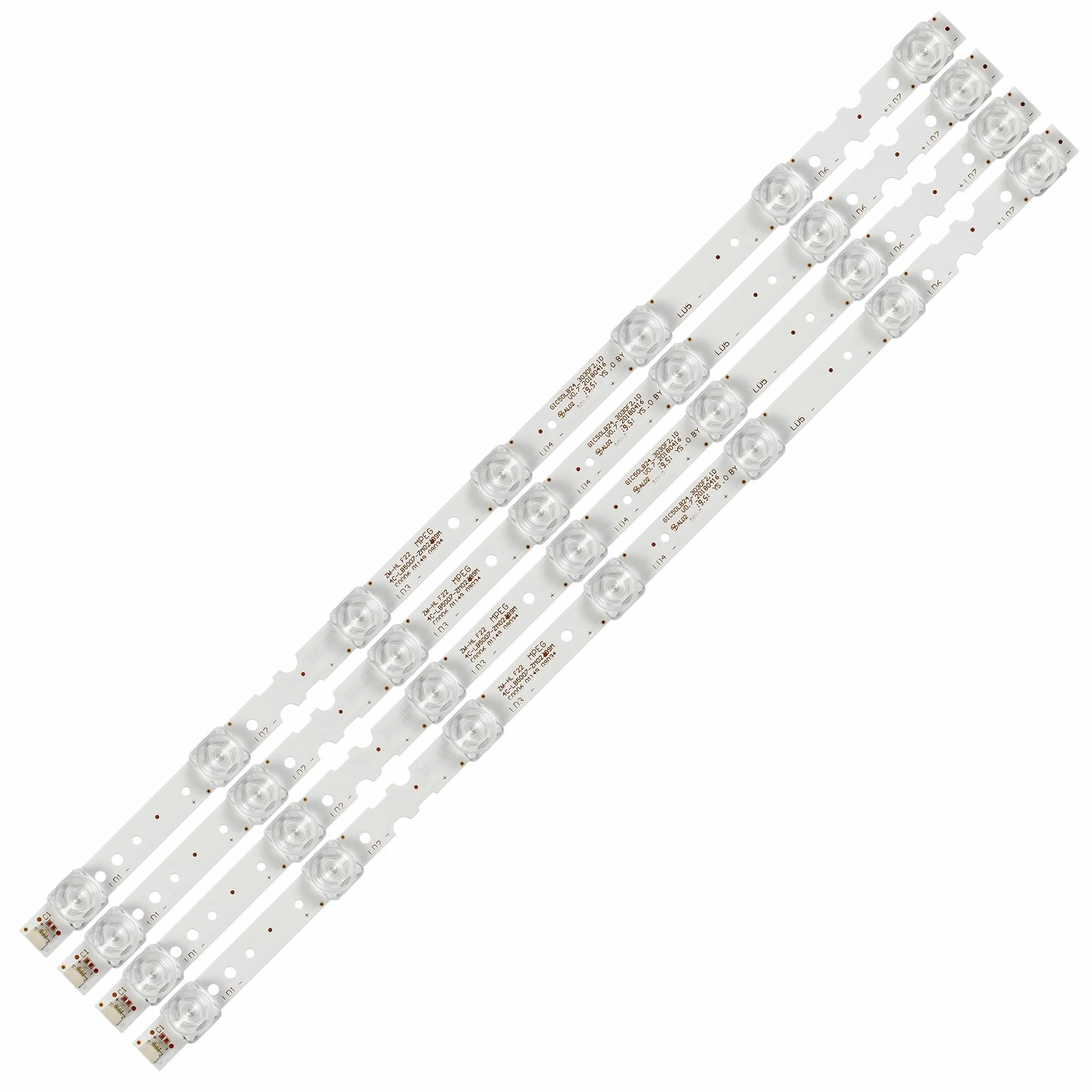 Rétro-éclairage LED Adapté for TCL 50P8M 50P65 LVU500NDEL MD9W16 4C-LB5007 4C-LB5007-YH02J 4C-LB5007-ZM03J GIC-50D6-3030-4X7-LX20180417