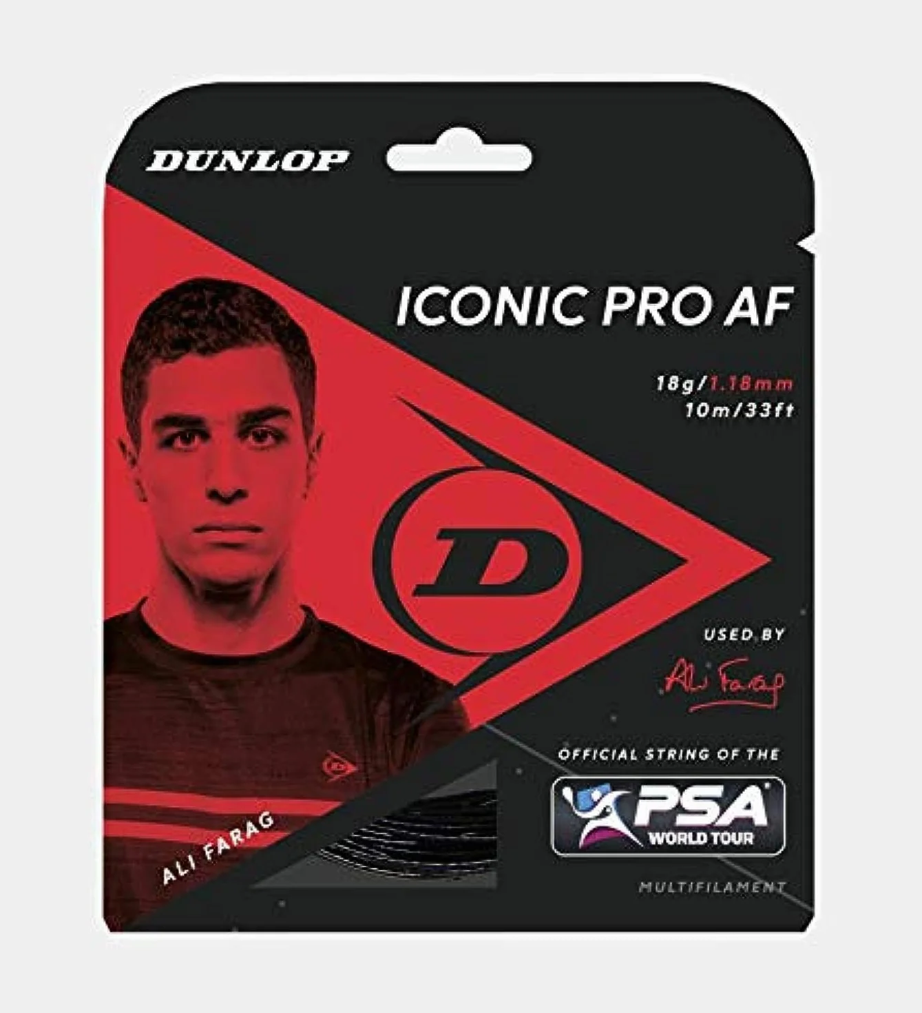 Dunlop Iconic Pro AF Corde de Squash 18g 1,18mm 10m