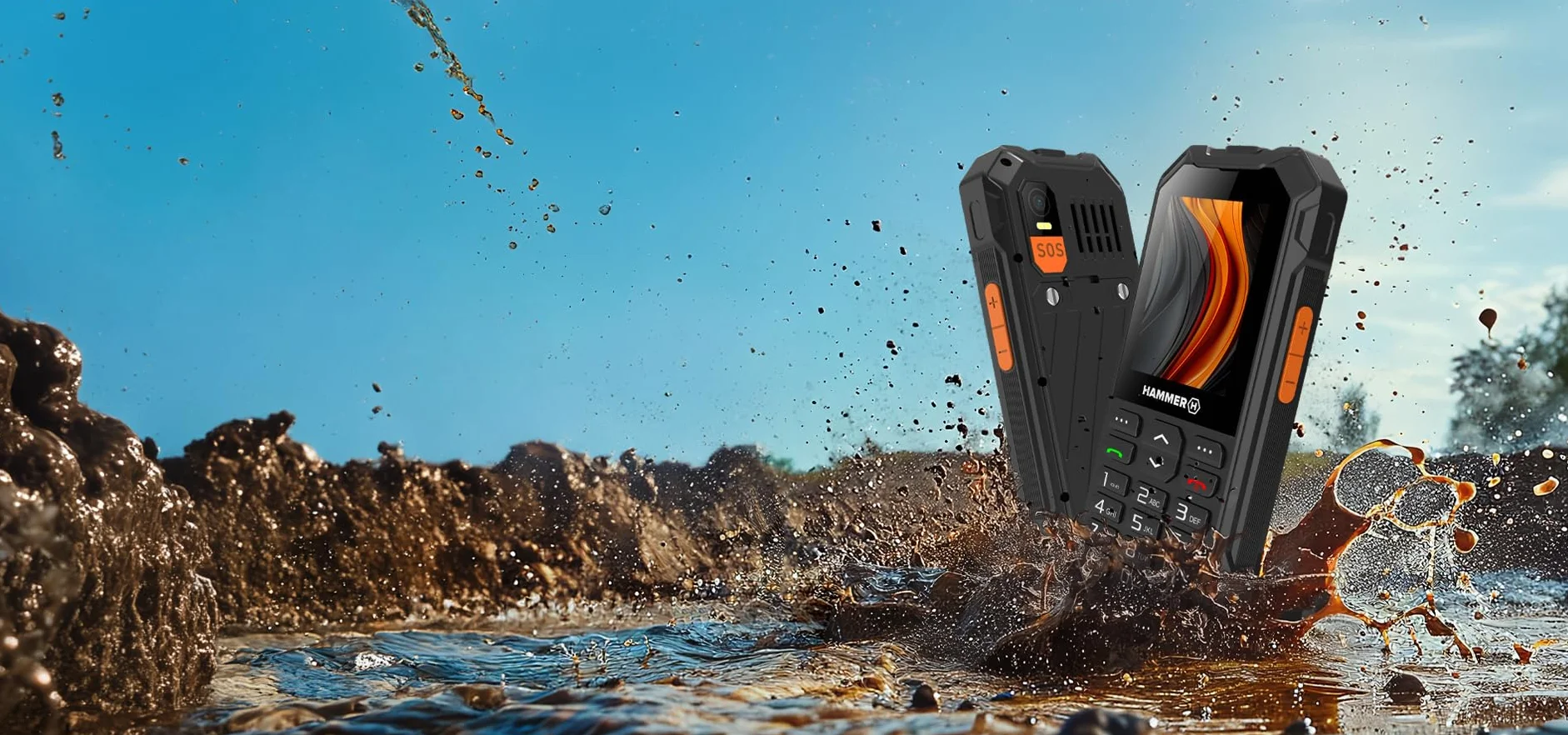 Hammer 6 LTE Téléphone à touches IP68 2500mAh 2,4 pouces