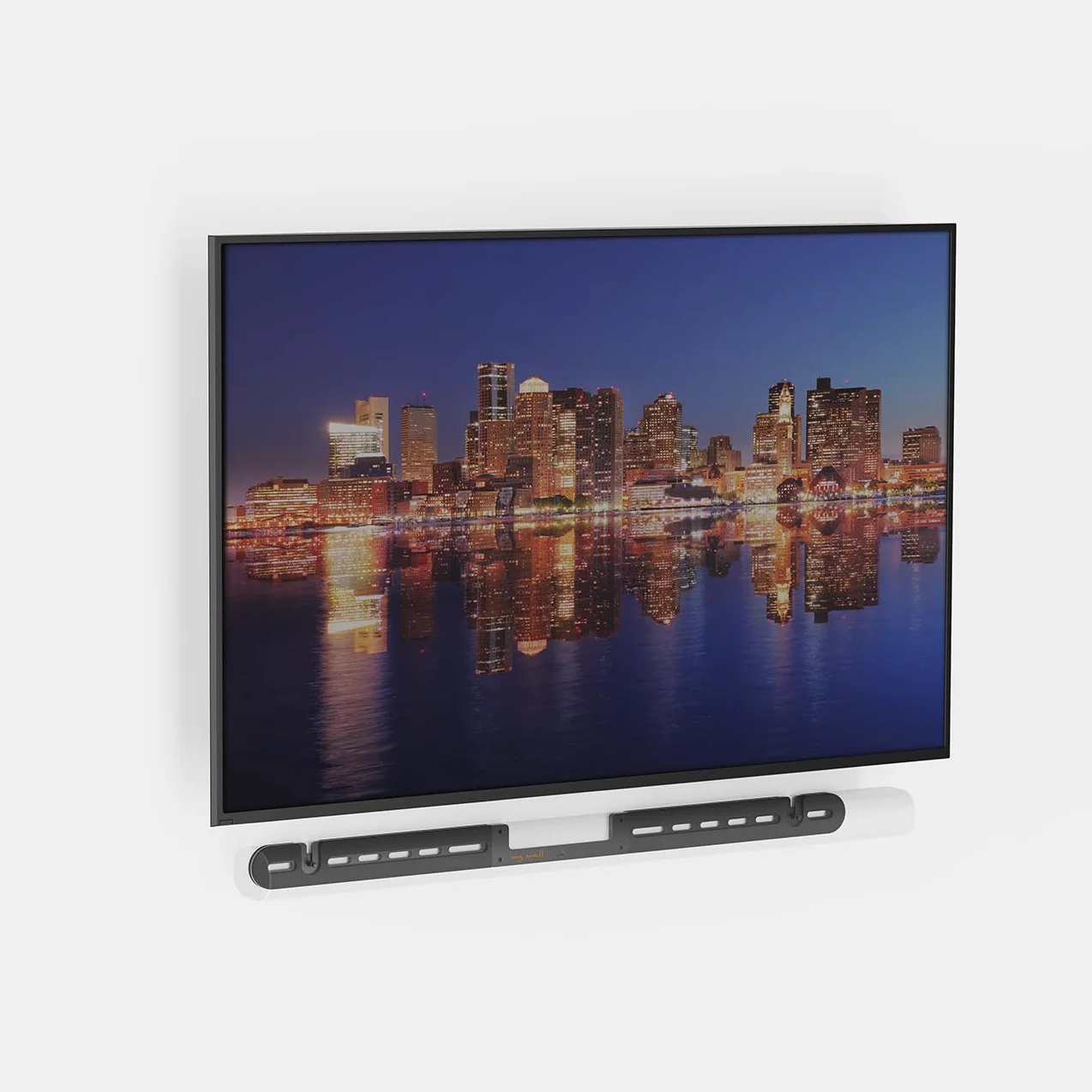 My Wall Support Mural pour Barre de Son Sonos® Arc Ultra HS29L – Design Fin, Amortissement Anti-Vibrations, Montage Flexible au-Dessus et au-Dessous du téléviseur