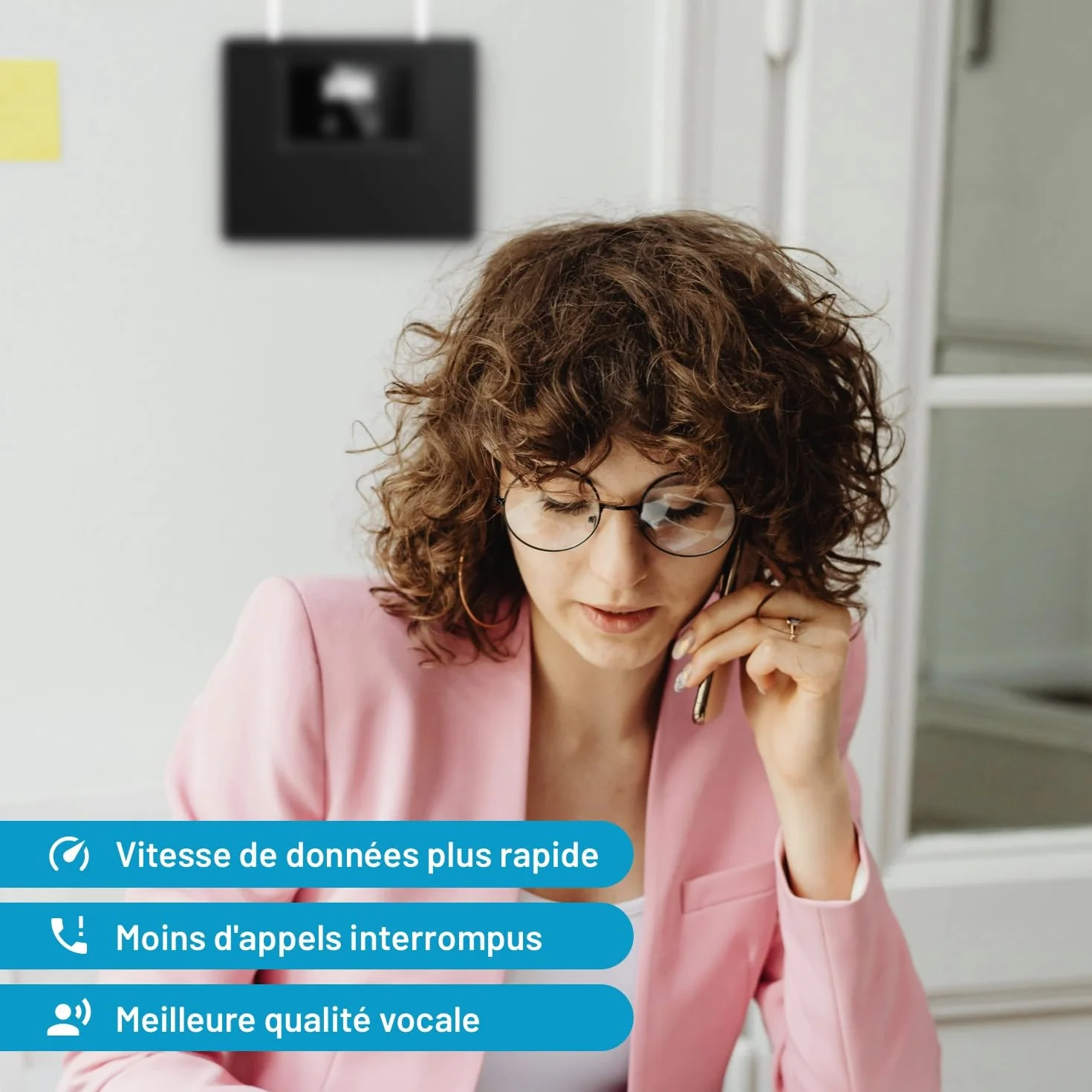 LCD-300GDW Répéteur de Signal Mobile Tri-Bande 3G/4G/5G – Amplificateur Mobile 900/1800/2100 MHz – Appels et Internet – Jusqu’à 300 m² – Compatible Opérateurs Français