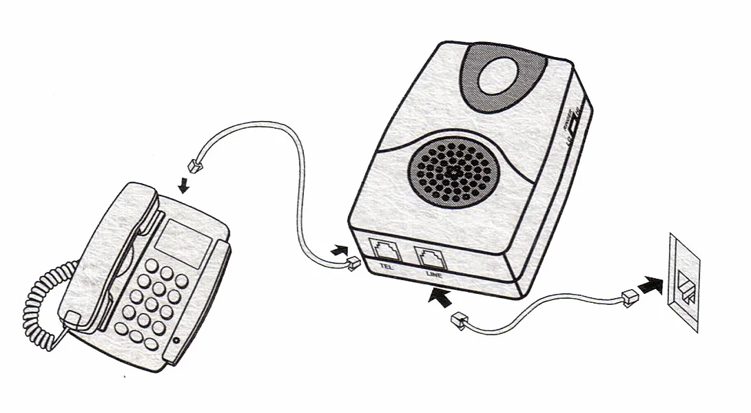 Geemarc CL11 Amplificateur de sonnerie de téléphone blanc