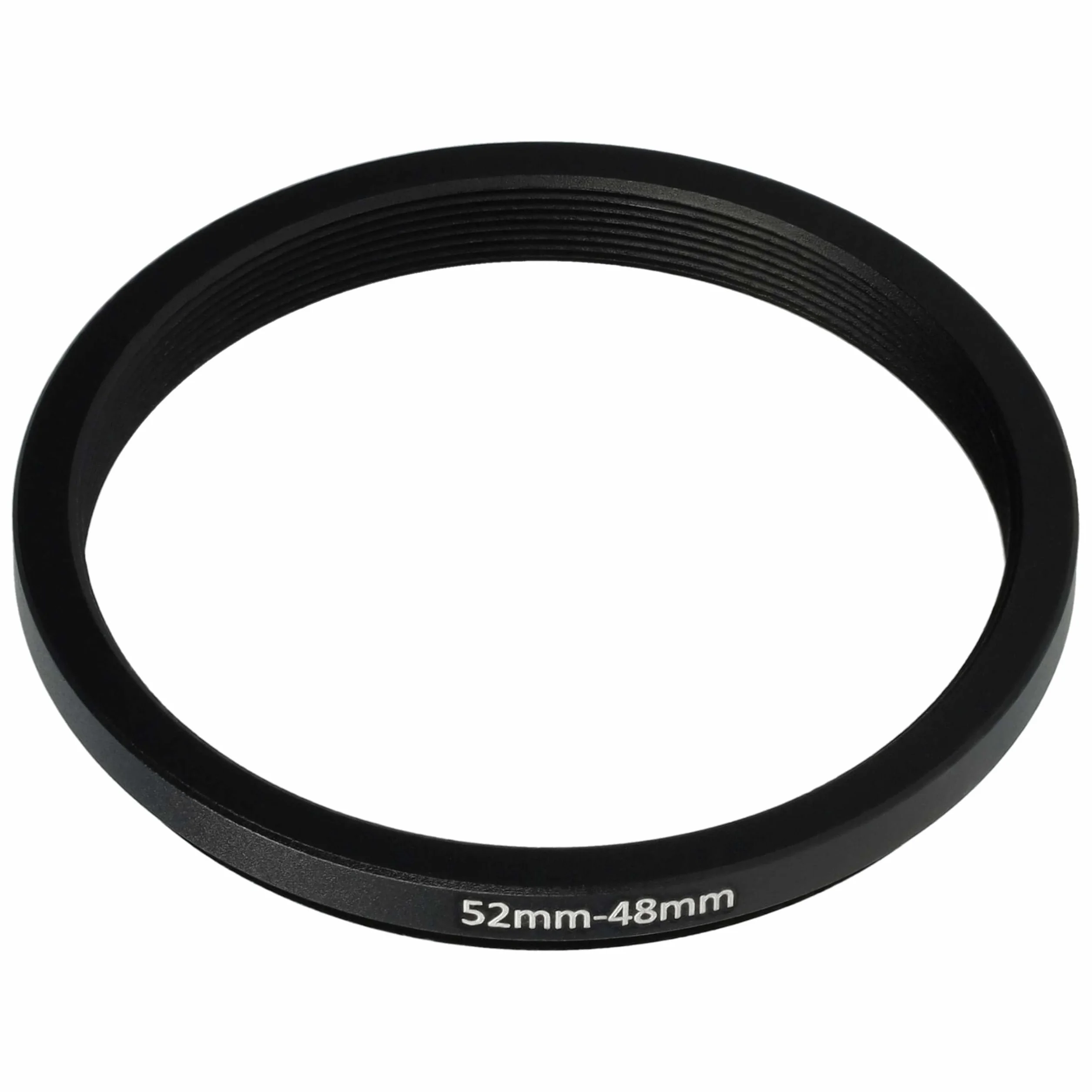 vhbw Bague d'adaptation de Filtre Step-Down de 52 mm vers 48 mm pour Objectif d'appareil Photo - Réducteur, métal, Noir