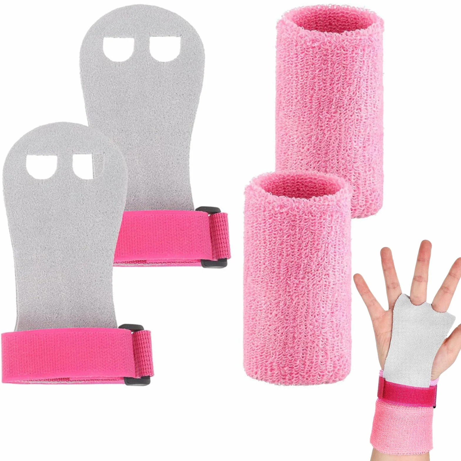 Manique Gymnastique Fille Barre Asymétrique Ensemble Fitness 4 Pièces