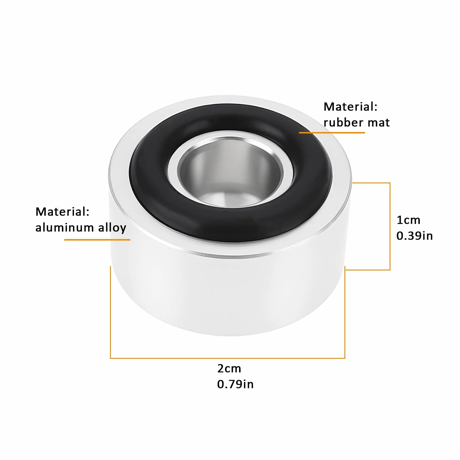 4 Amortisseurs de Vibrations pour Haut-parleurs (2 X 1 Cm) pour Absorption des Chocs Et Isolation des équipements de Haut-parleurs