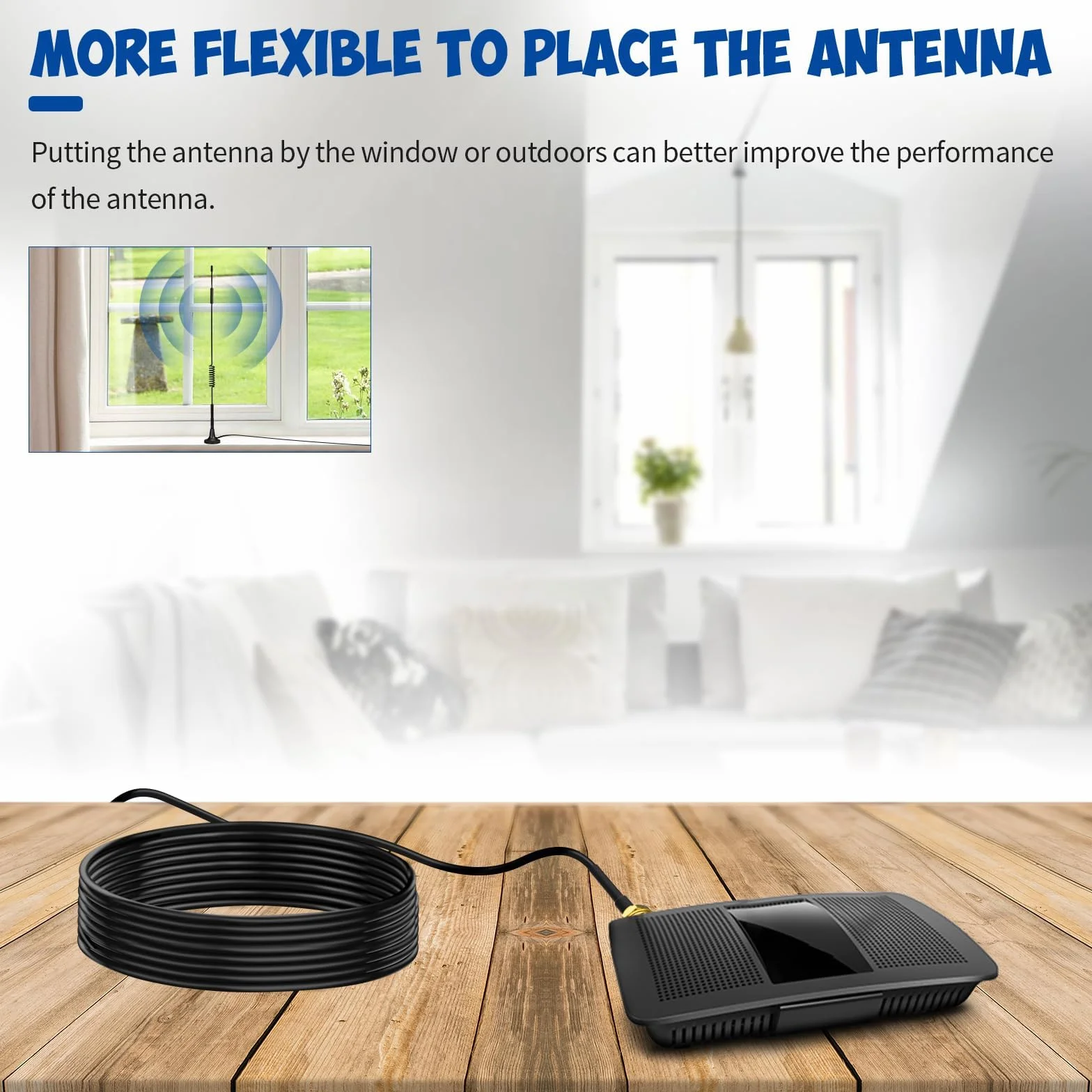 Bingfu Câble RP-SMA Rallonge Antenne WiFi 10m RG174 Mâle à Femelle Montage en Saillie pour Routeur Wi-Fi Caméra de Sécurité Adaptateur de Carte Réseau Sans Fil Mini PCIE