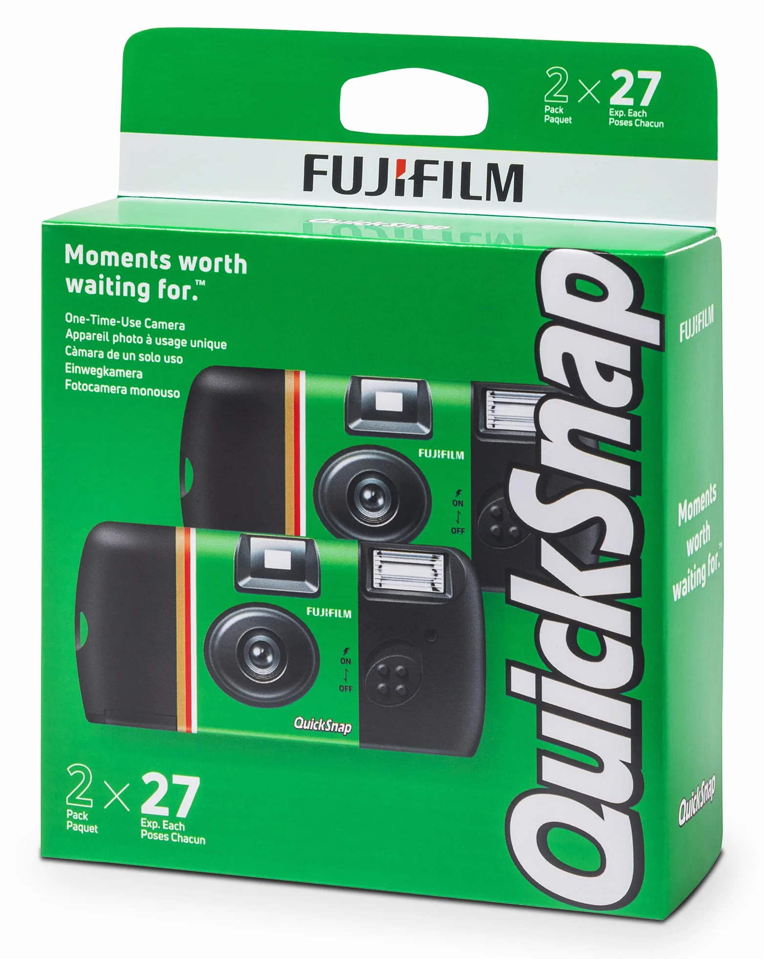 Fujifilm QuickSnap Flash 400 Lot de 2 appareils Photo à Usage Unique