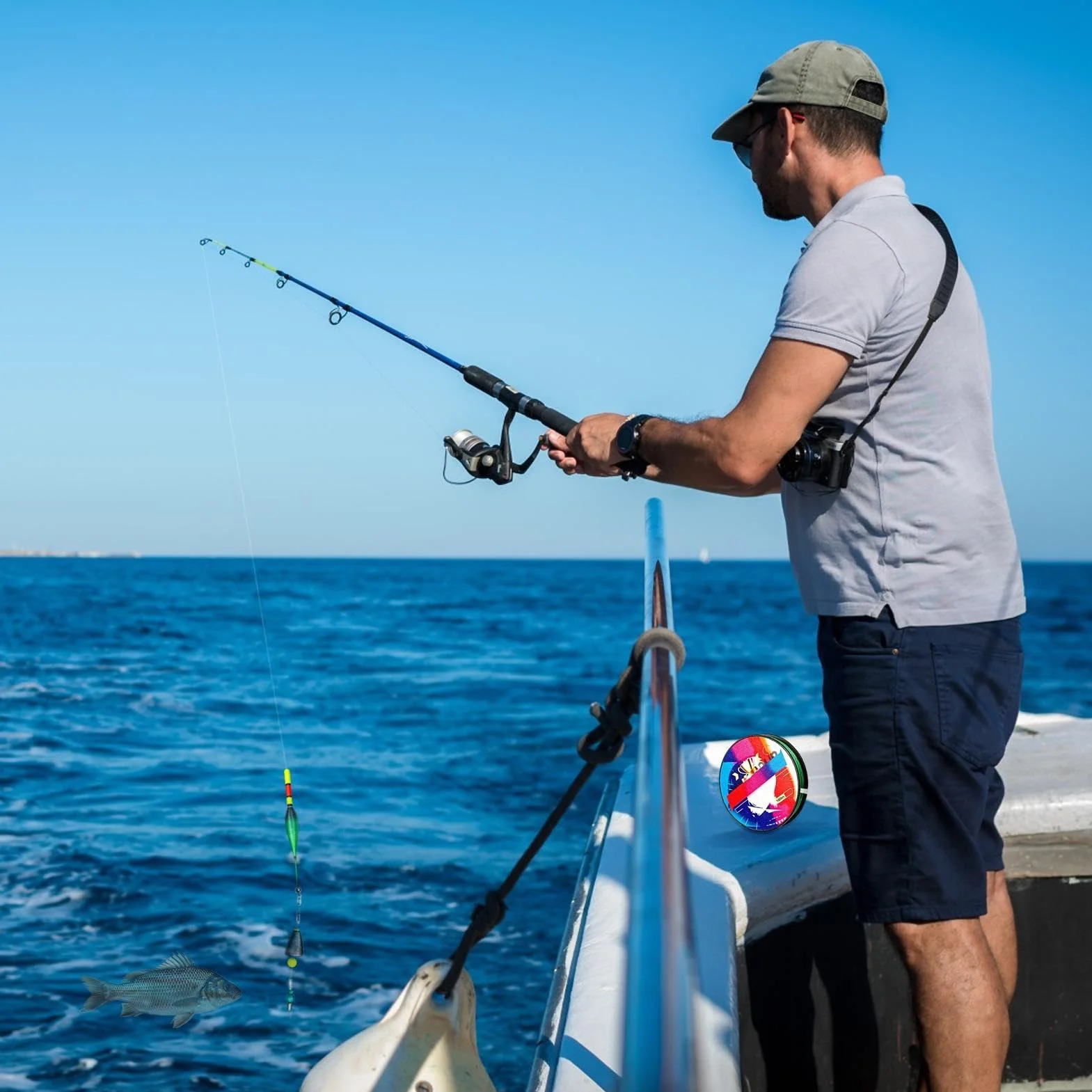 Ensemble De Ligne De Pêche Automatique 2pcs Haute Sensibilité Eau Douce Salée