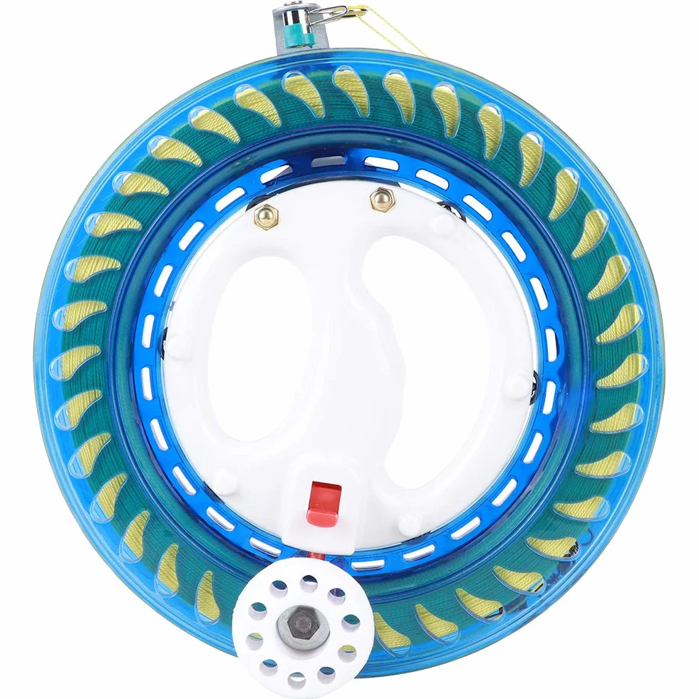 Moulinet de pêche en eau salée ABS MAGT 450 m résistant à la corrosion Enrouleur de ligne de cerf-volant (bleu)
