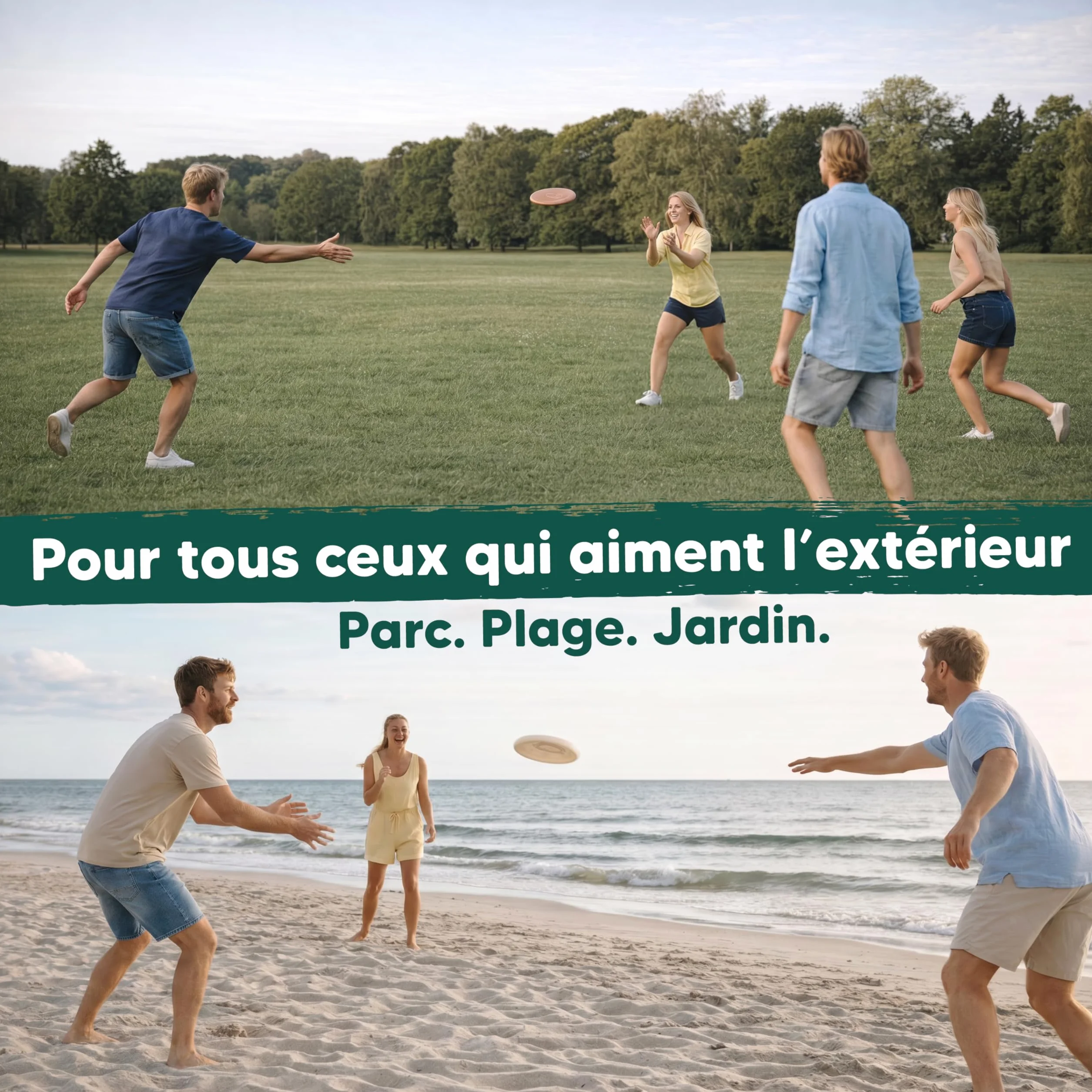 Frisbee Disque Volant Ultimate écologique Plastique recyclé Professionnel Plage Parc Jeu Plein air antidérapant