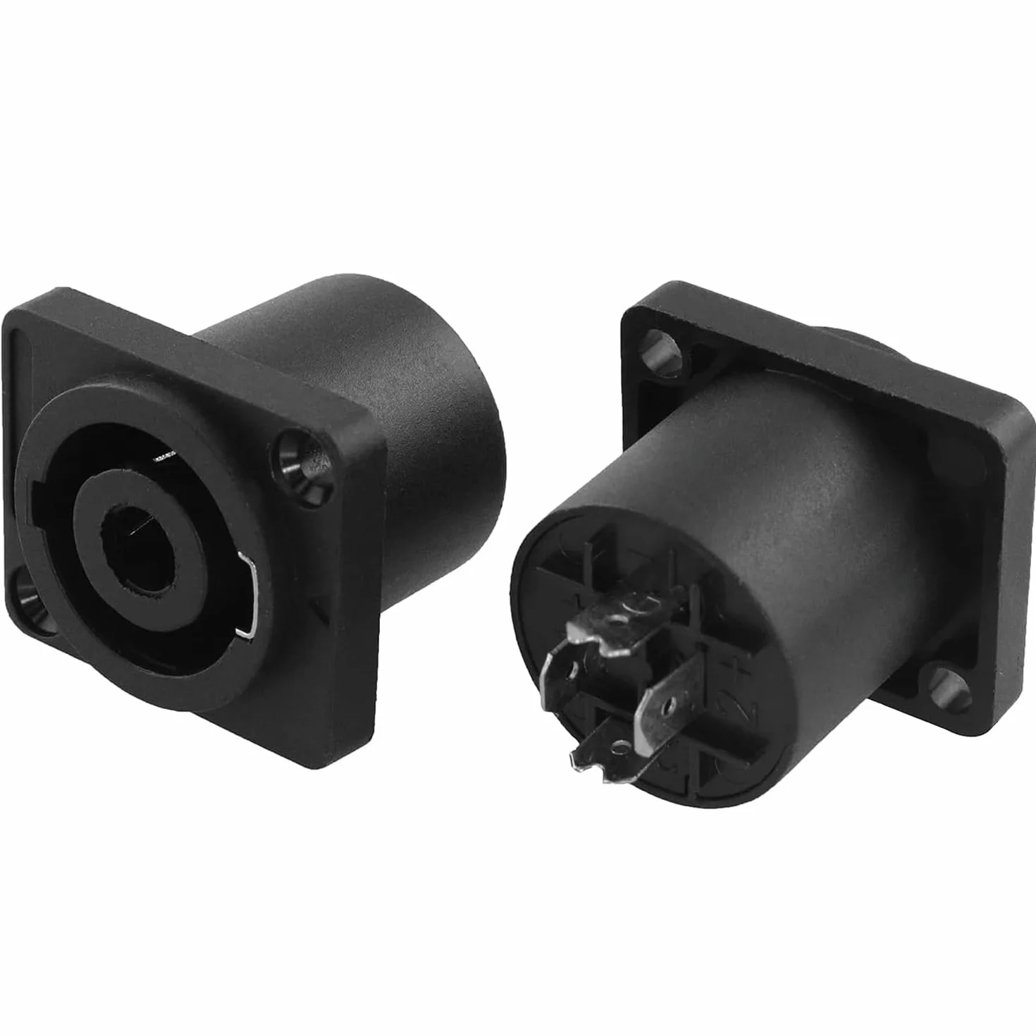 Greluma 6 pcs connecteurs femelles audio à 4 broches à verrouillage par rotation, compatibles avec les prises Speakon NL4MP, NL4MPR, NL4FC, NL4FX et NLT4X.