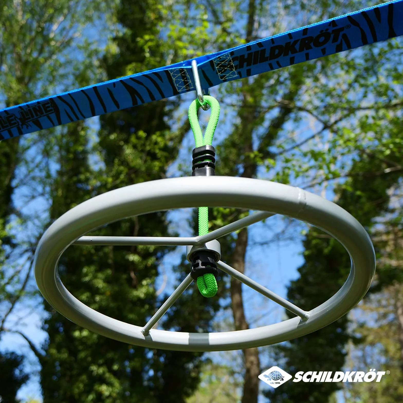 Schildkröt Jungle Spinning Wheel Grande Roue en Métal pour Enfants et Adultes