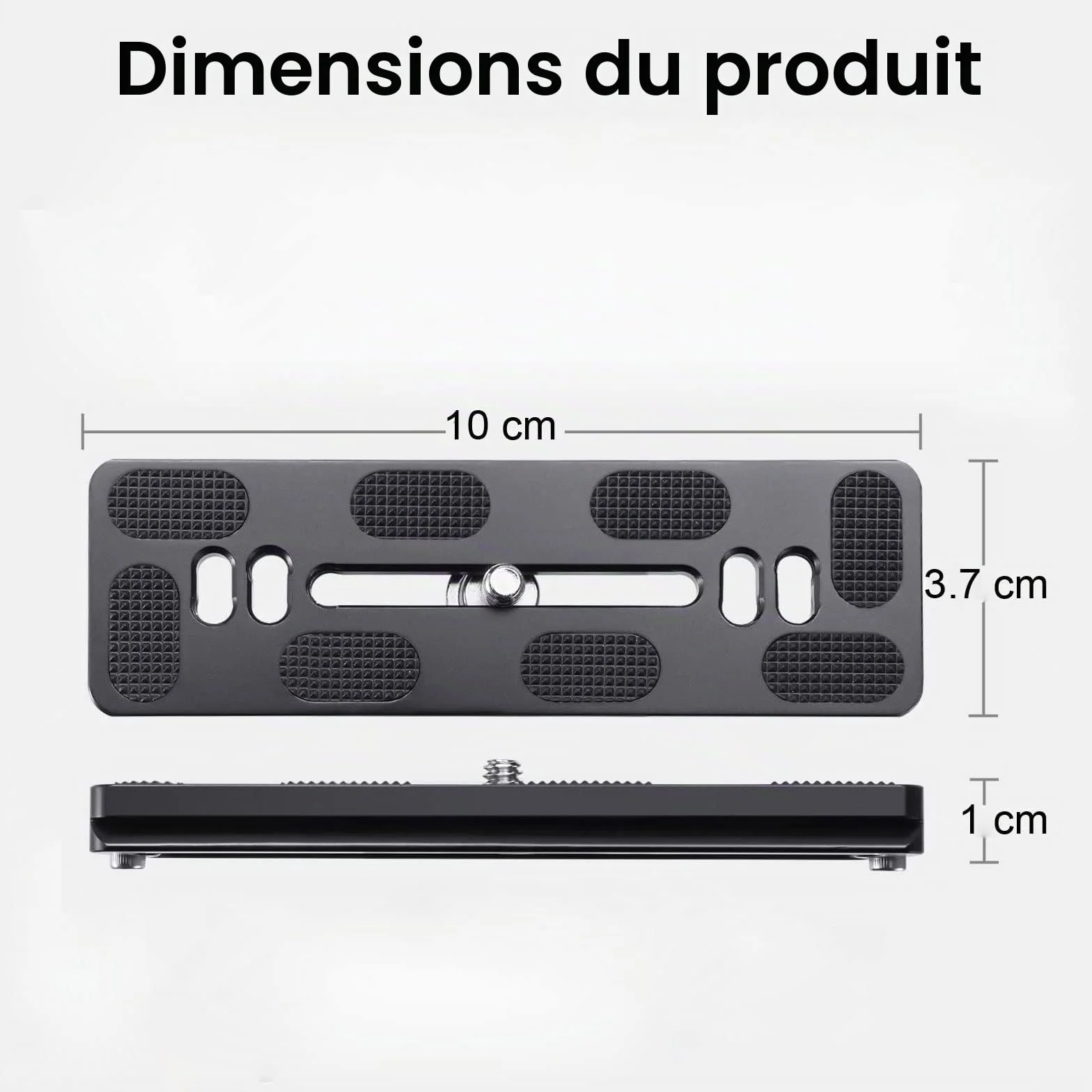 zalati Plaque à dégagement rapide Métal Universel avec 1/4" Vis Convient Arca-Swiss Standard pour Caméra Trépied Ballhead