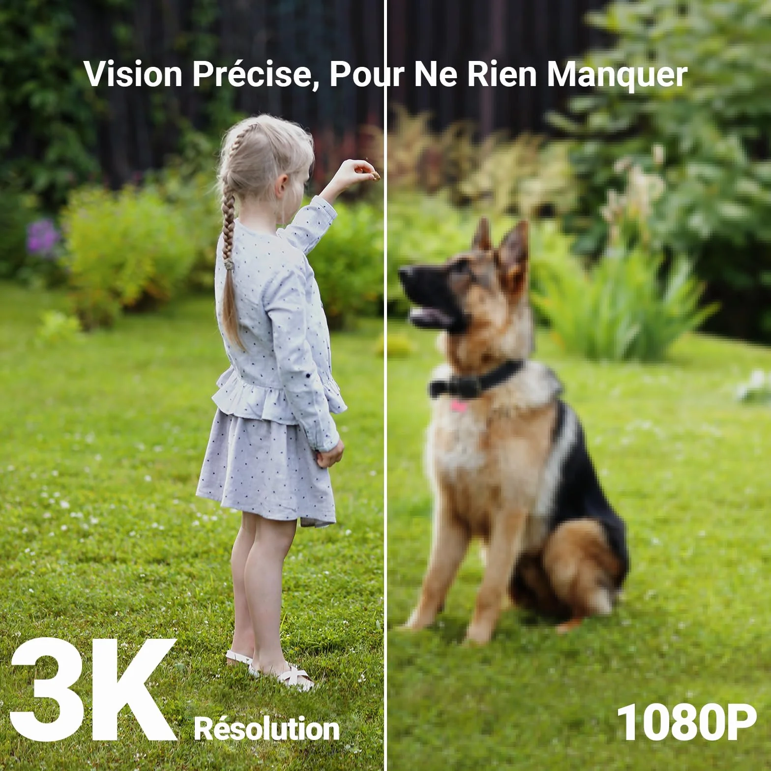 EZVIZ C8c 5MP 2PK Caméra Surveillance WiFi Extérieure 3K 360° Suivi Auto-Zoom Détection IA Humaine Véhicule Vision Nocturne Couleur Double Bande 2.4/5GHz WiFi 6