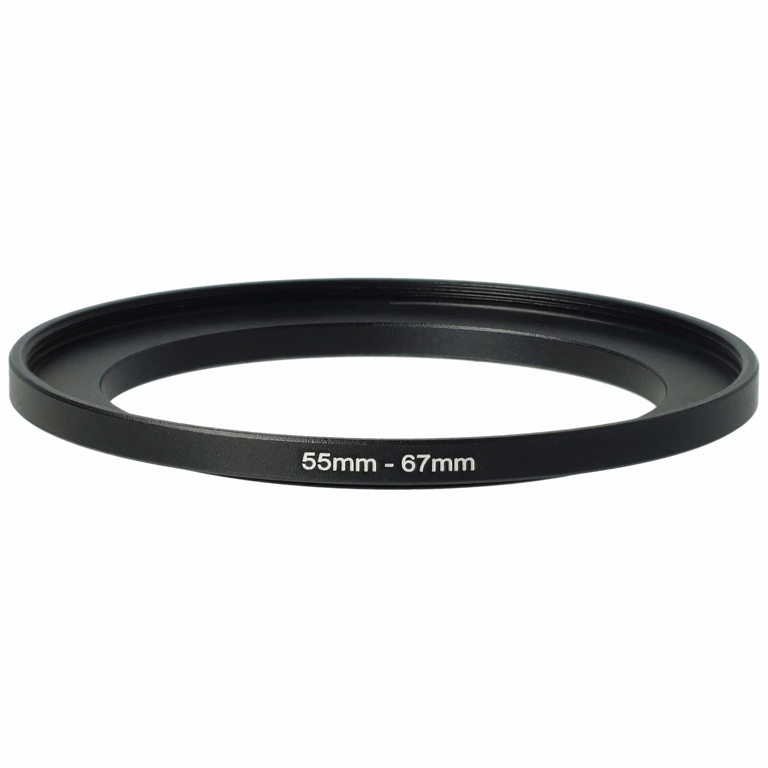 vhbw Bague d'adaptation de Filtre 55 mm vers 67 mm pour Objectif d'appareil Photo - Adaptateur, métal, Noir