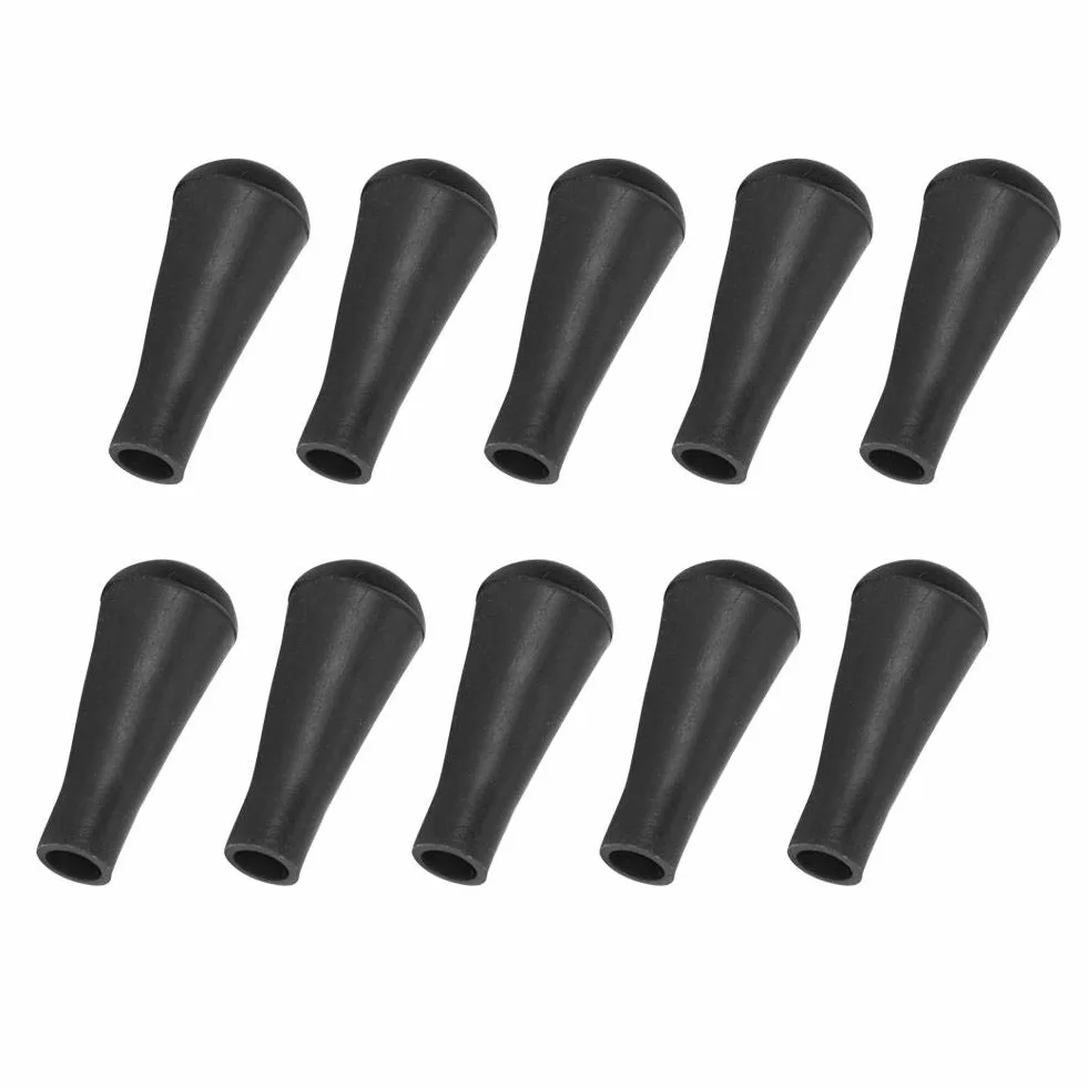 Broadhead de Remplacement Pointe de Flèche Tir à l'Arc Caoutchouc Souple 10PCS 8mm Noir
