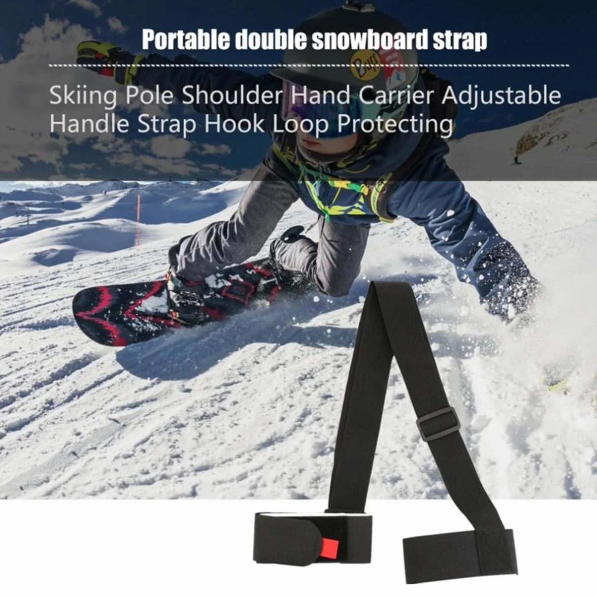 Sangles De Ski Skimate Bandoulière Réglable pour Planche à Neige Accessoires De Sport d'hiver Porte-Ski