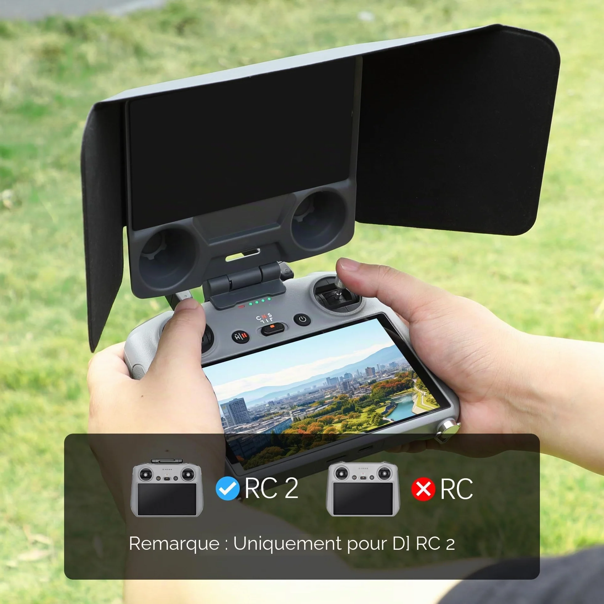 RC 2 Controller Pare-soleil et Joysticks Protector pour DJI Lito X1/Mini 5 Pro/Mini 4 Pro/Flip/Air 3S/Avata 360 - Accessoires de protection d'écran
